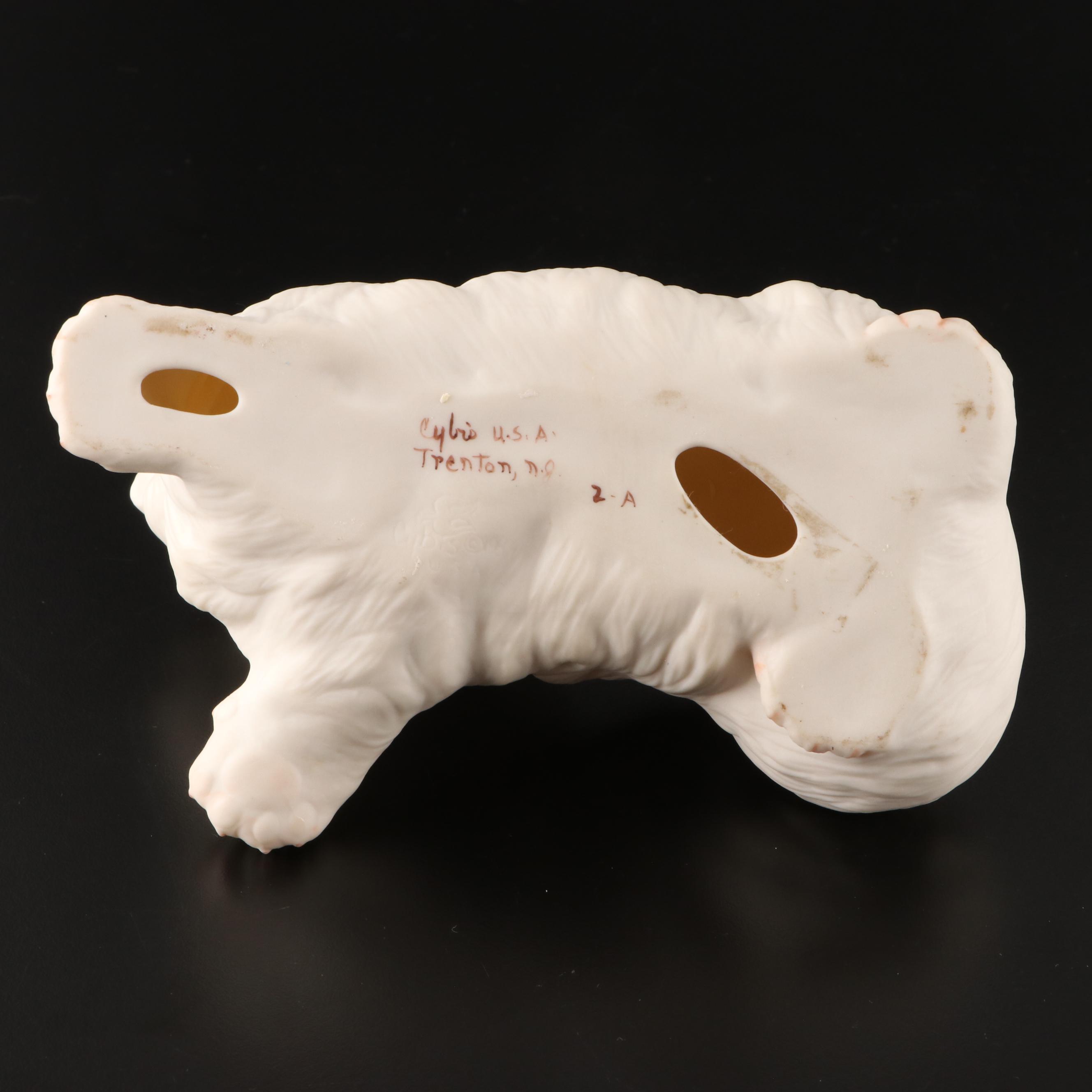 Cybis "Chantilly" Bisque Porcelain Cat Figurine, Late 20th Century