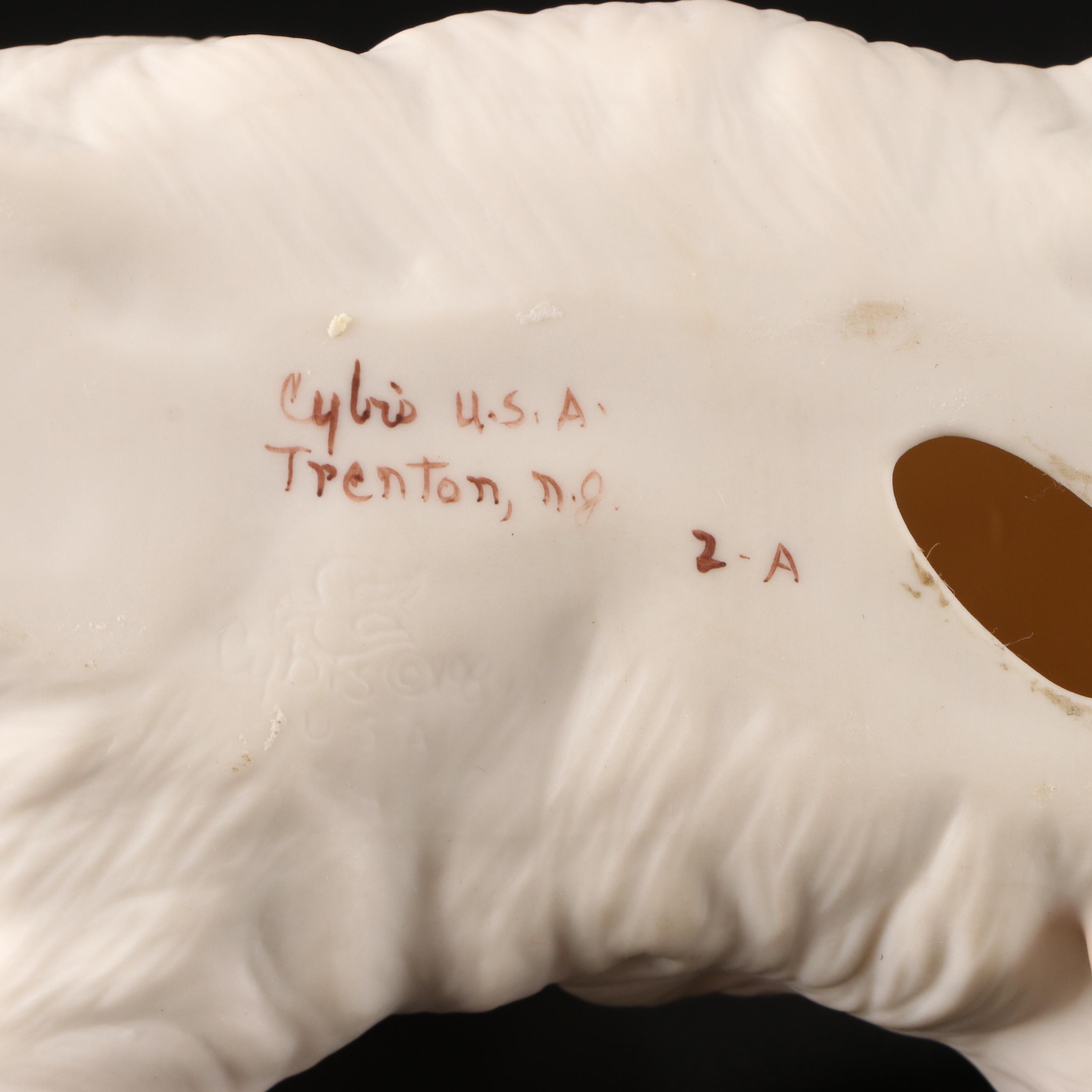 Cybis "Chantilly" Bisque Porcelain Cat Figurine, Late 20th Century