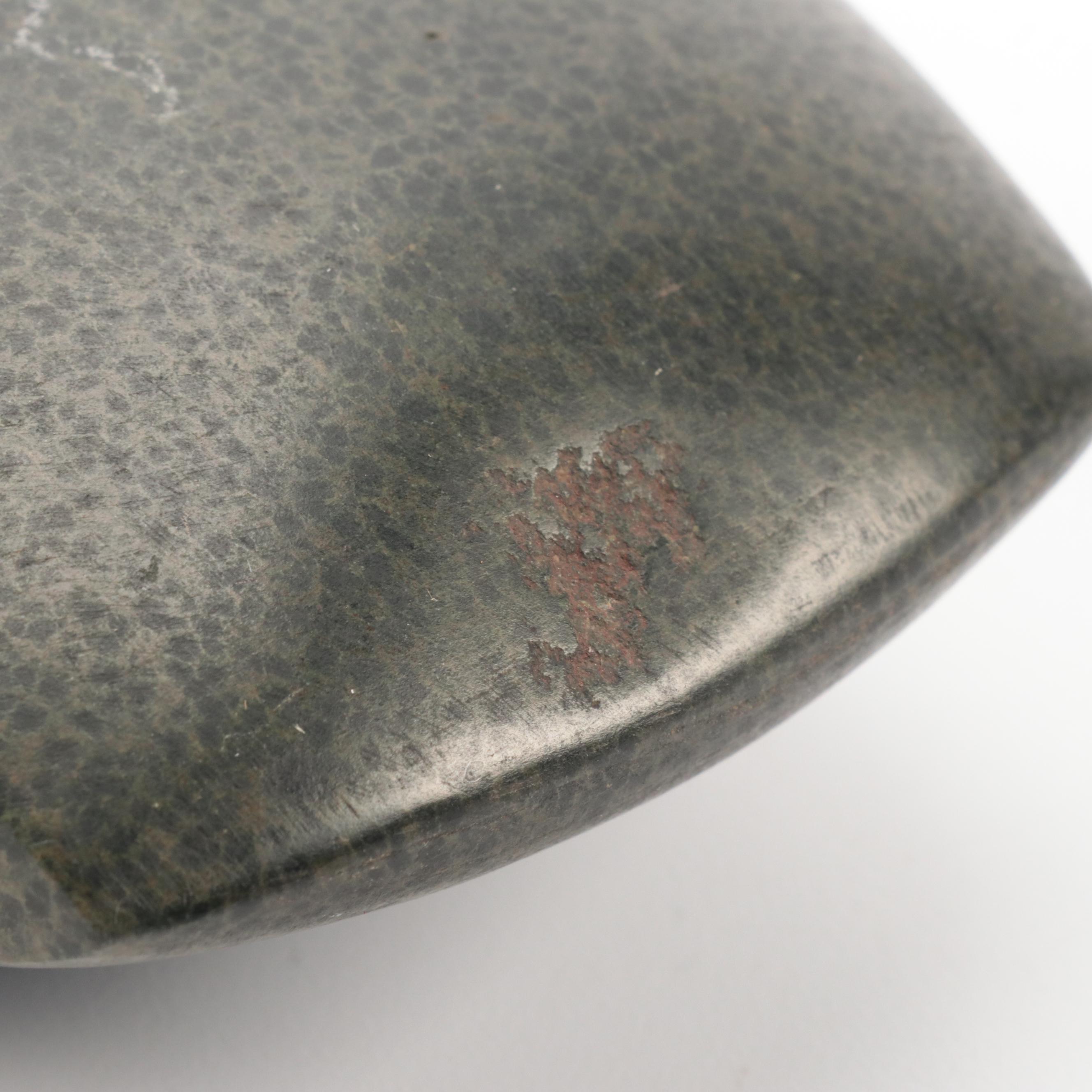 Jasper Hand-Carved Grooved Stone Axe Head