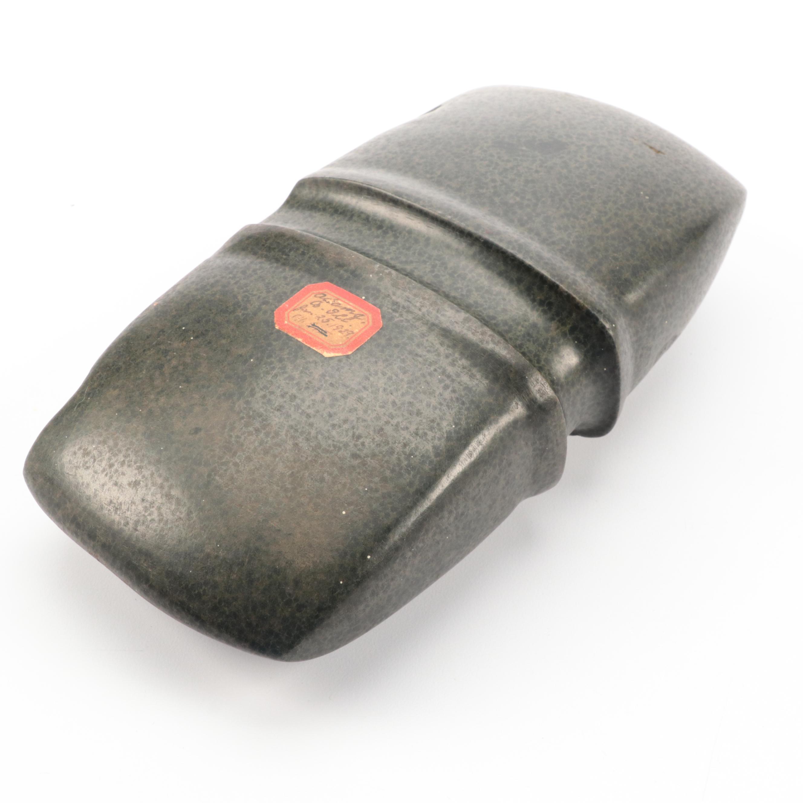 Jasper Hand-Carved Grooved Stone Axe Head