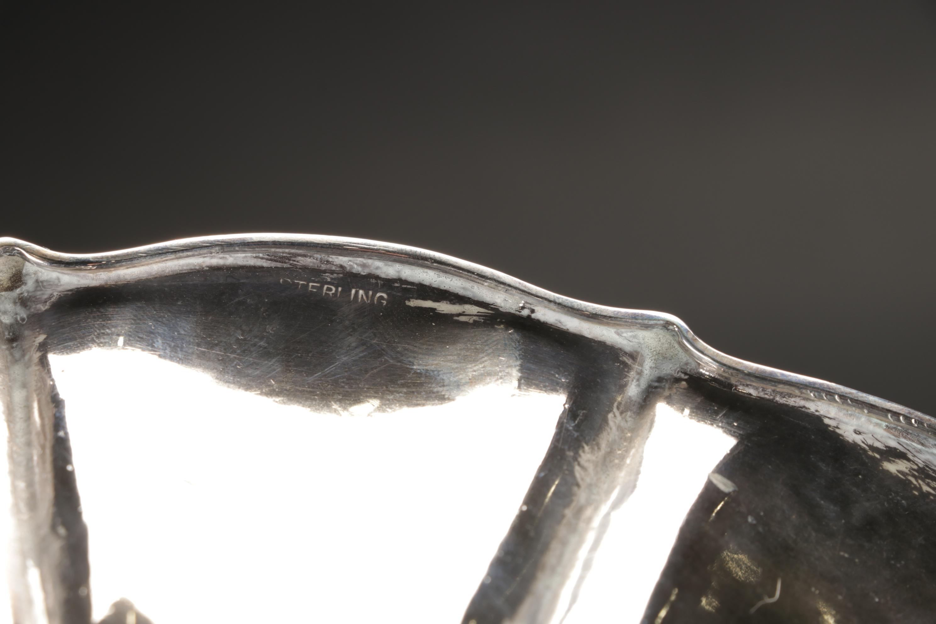 Sterling Silver Candlesticks, Salt and Pepper Shakers, Bowl, and Cake Server