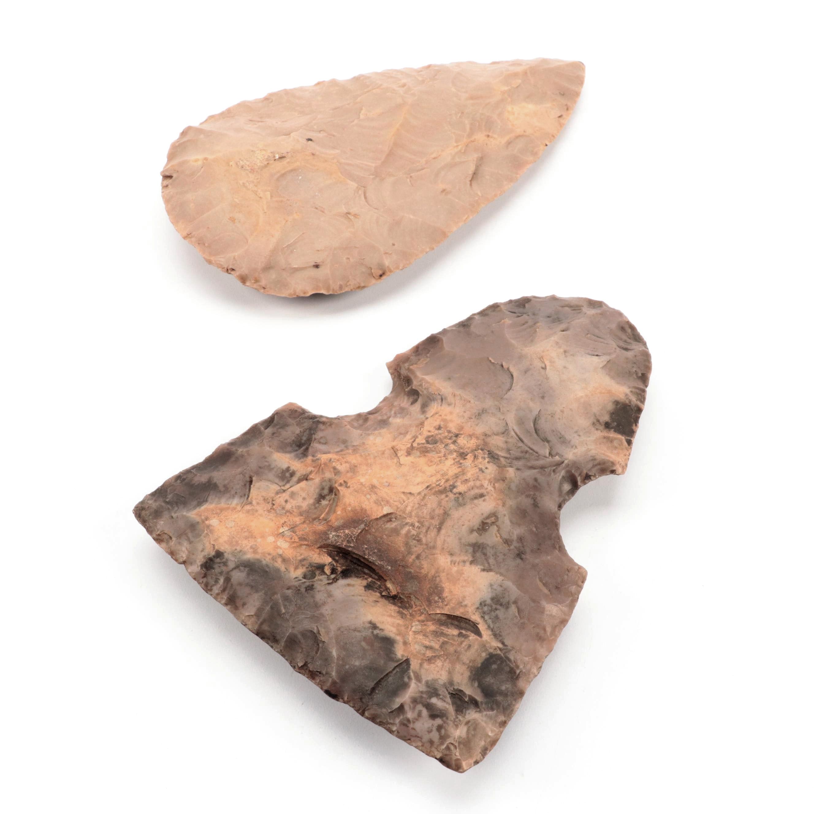 Flint Axe Head with Hand Knife