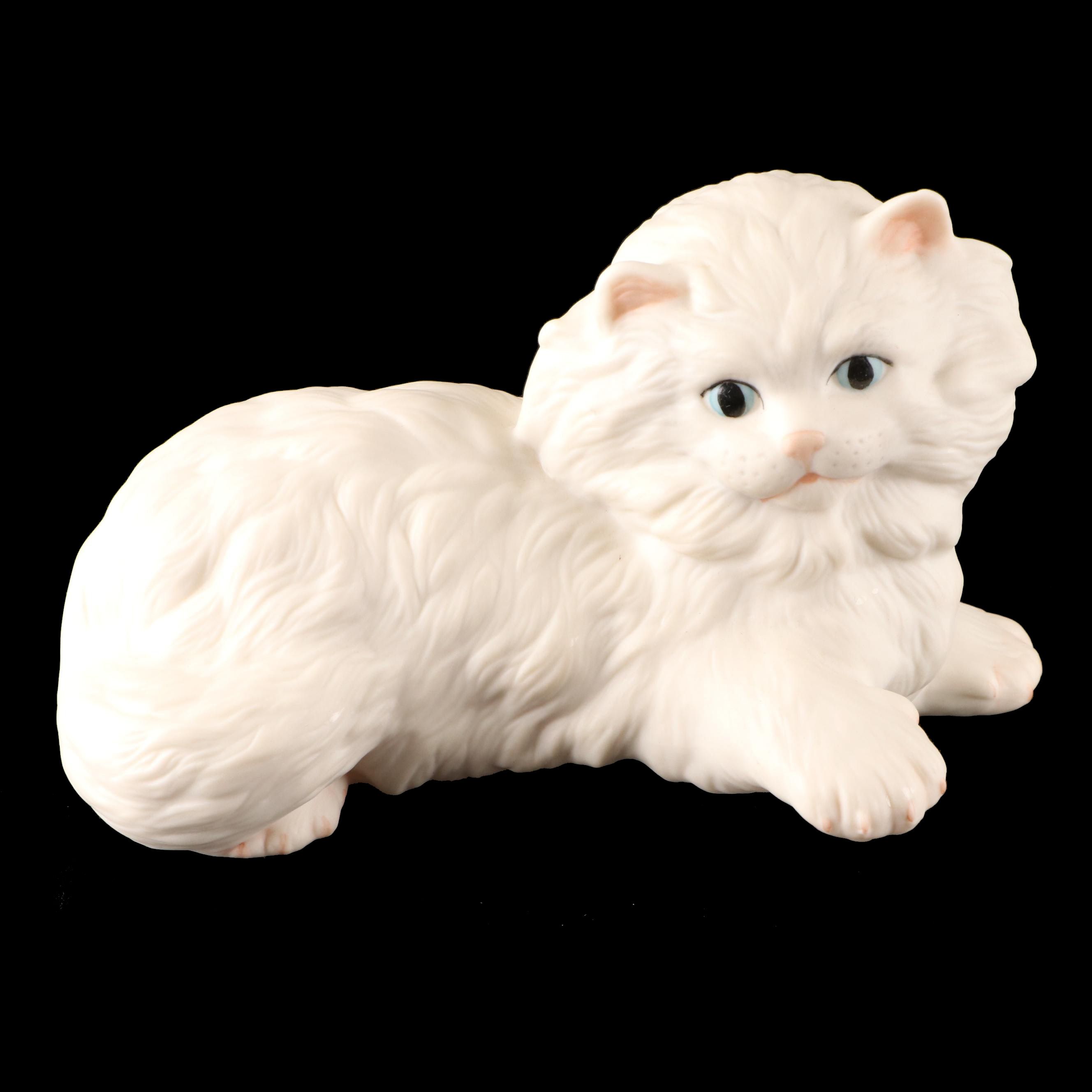 Cybis "Chantilly" Bisque Porcelain Cat Figurine, Late 20th Century