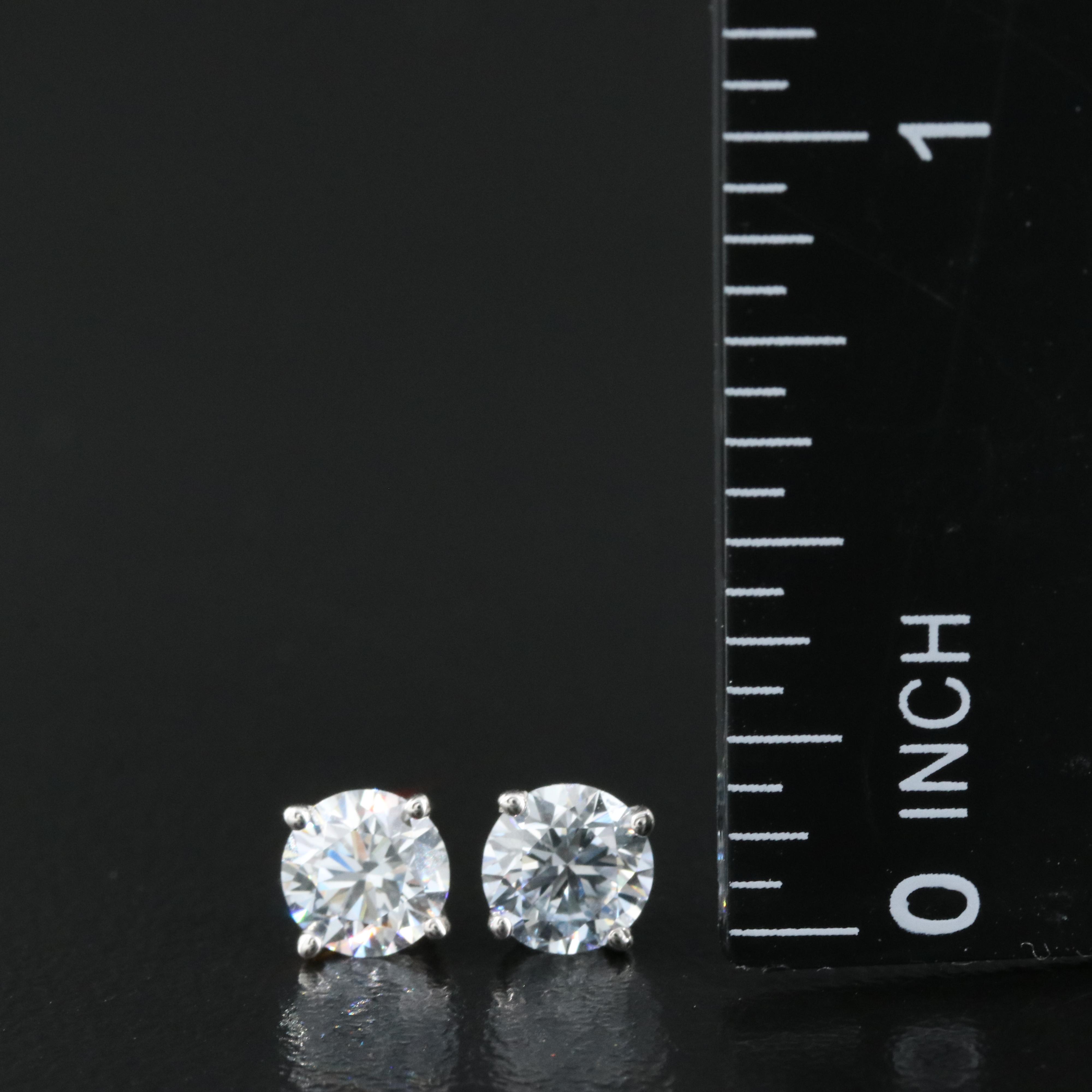 14K 1.05 CTW Lab Grown Diamond Stud Earrings