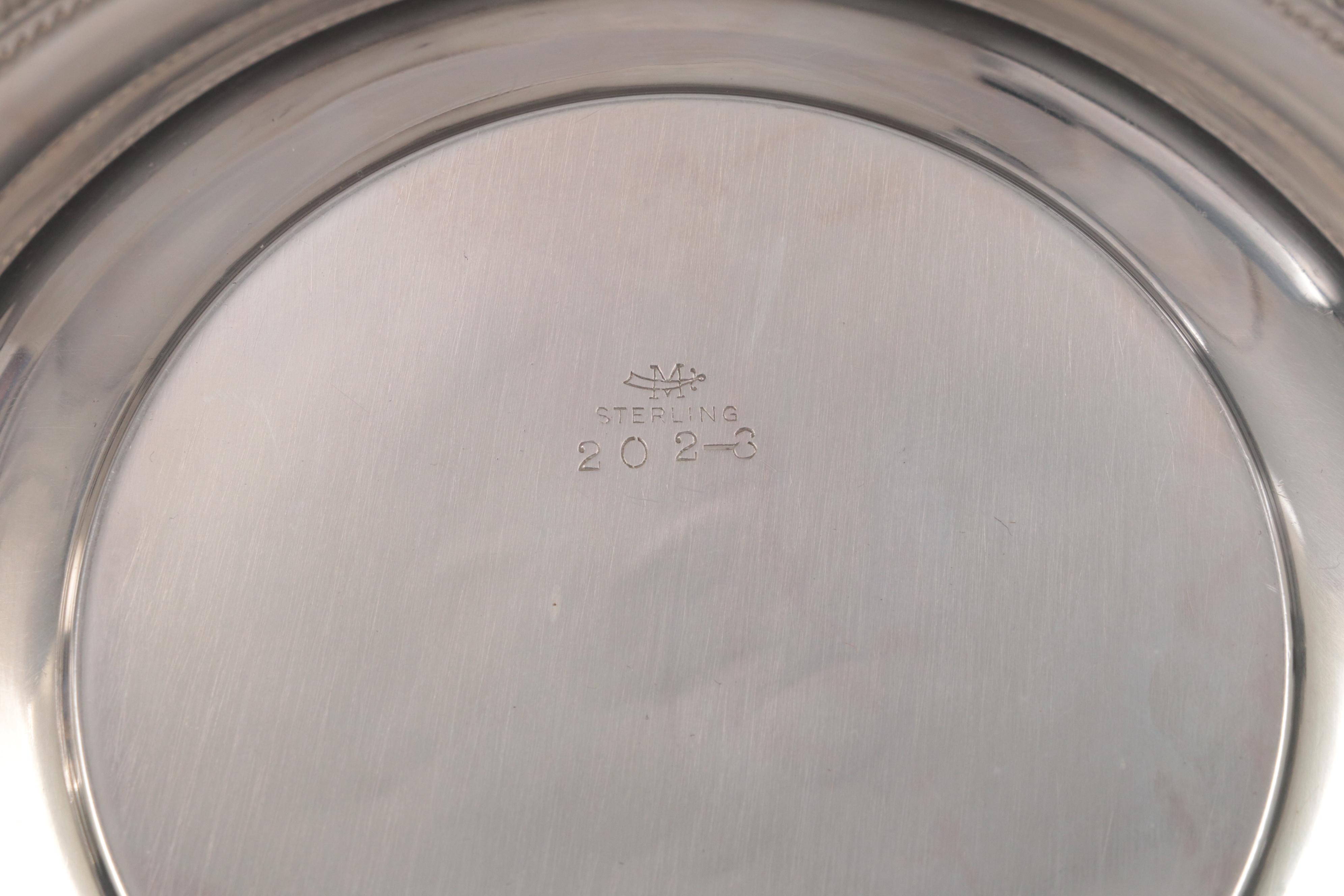 American Sterling Silver Tableware with Pierced Silver Plate Basket