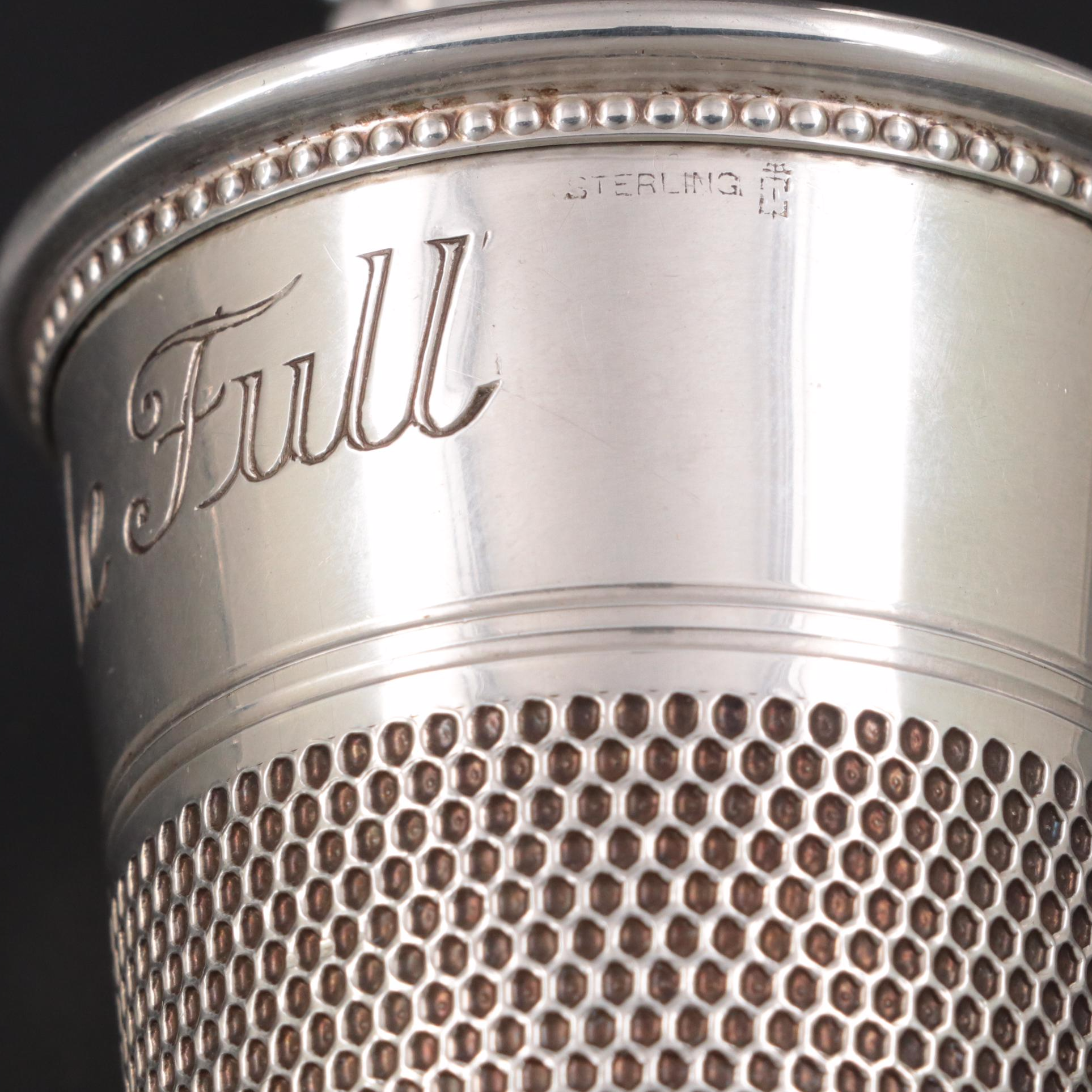 American Sterling Silver Tableware with Pierced Silver Plate Basket