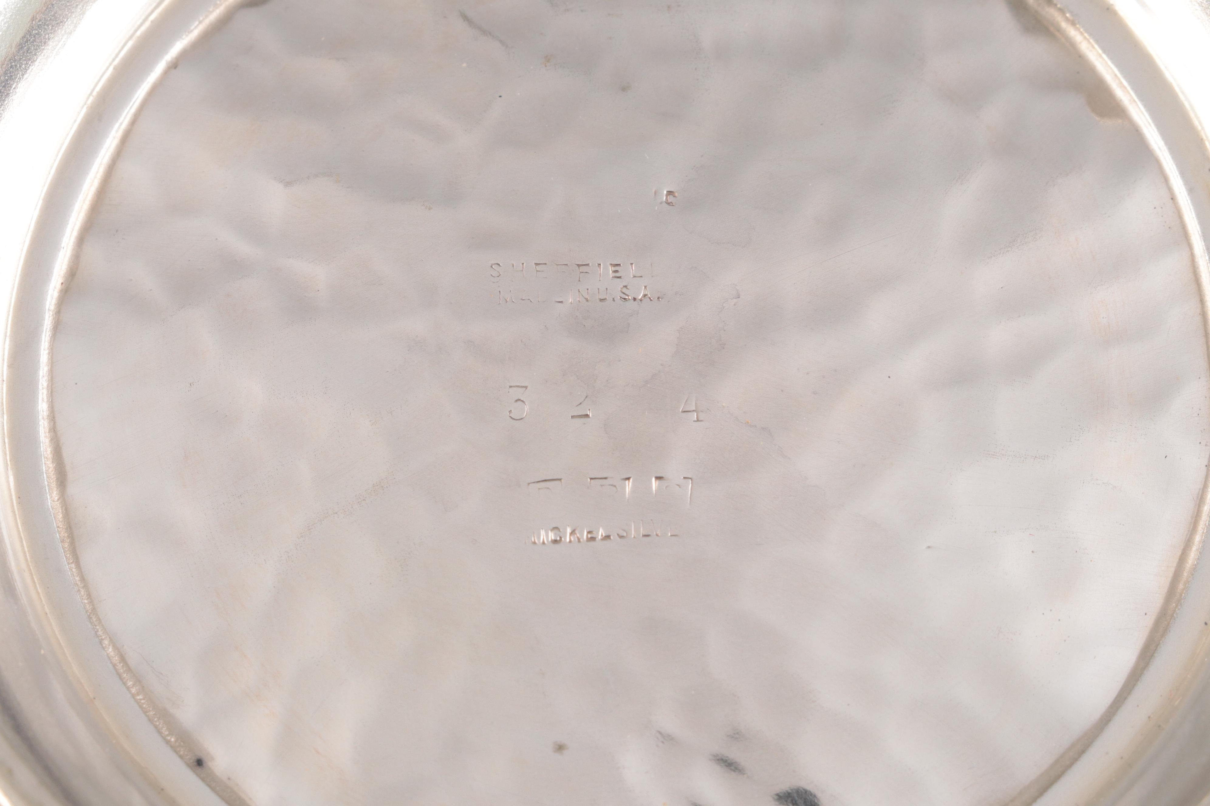 American Sterling Silver Tableware with Pierced Silver Plate Basket