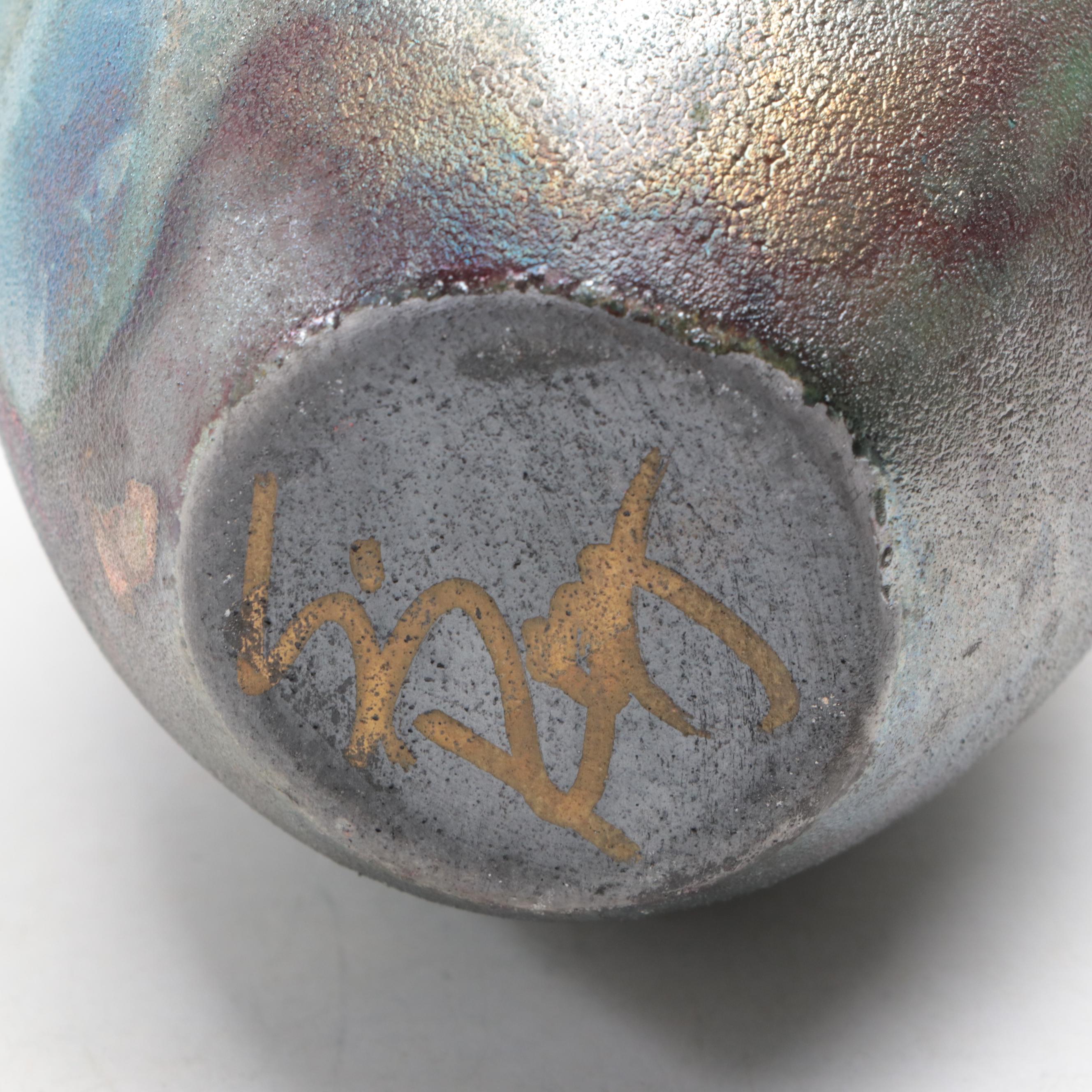 Stephen Roy Raku Fired Ceramic Vessels