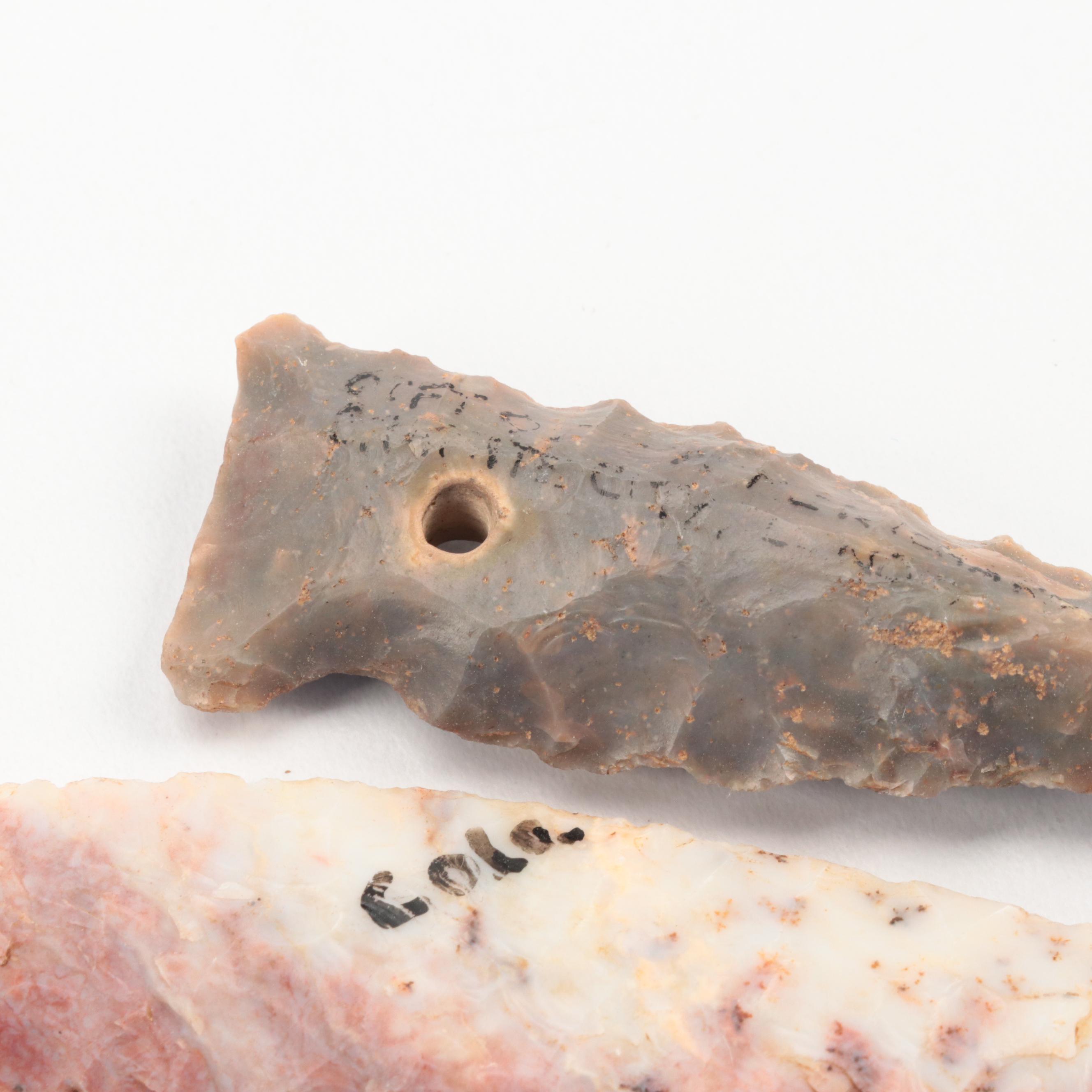 Stone, Chert and Flint Projectile Points and Arrowheads