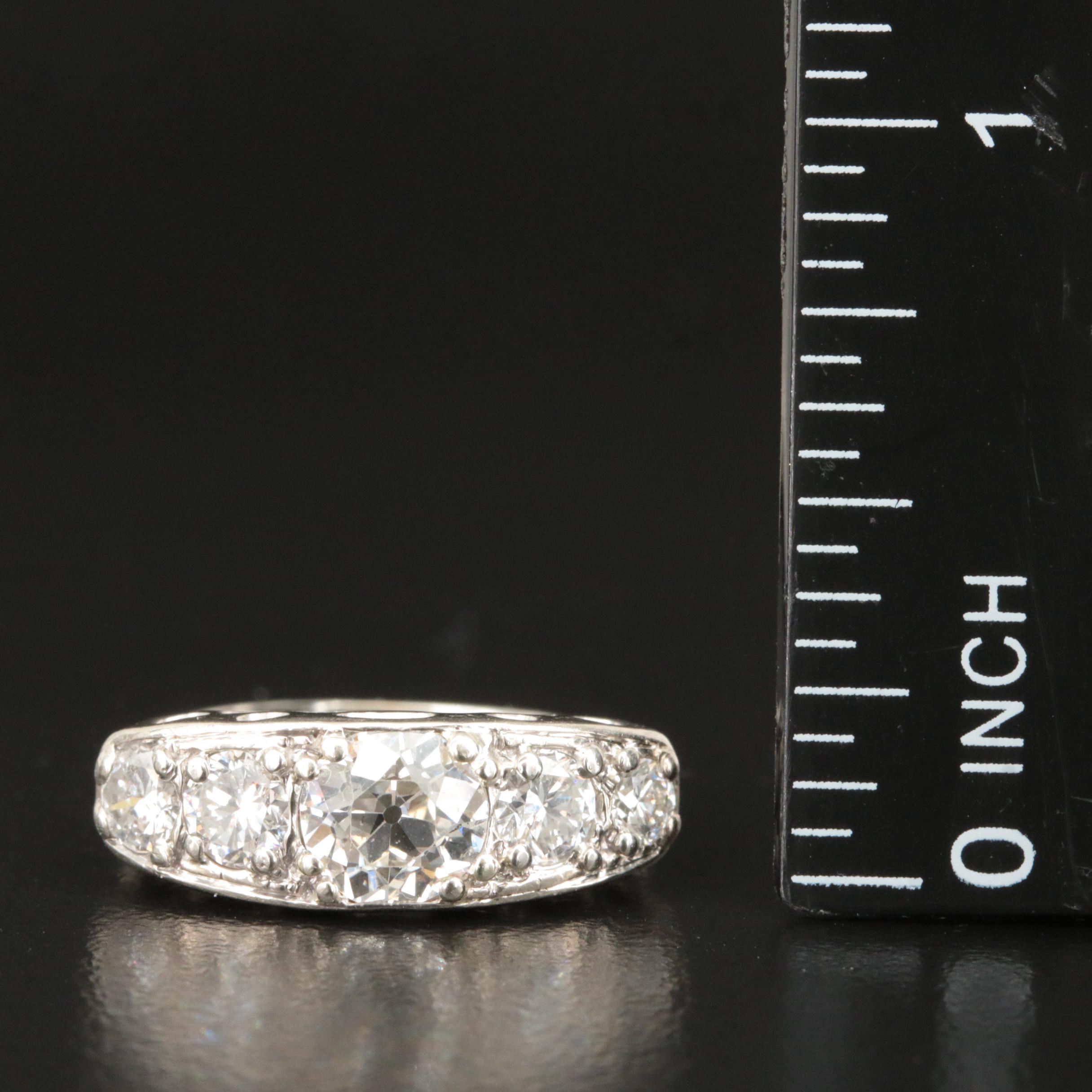 Antique 14K 1.82 CTW Diamond Ring