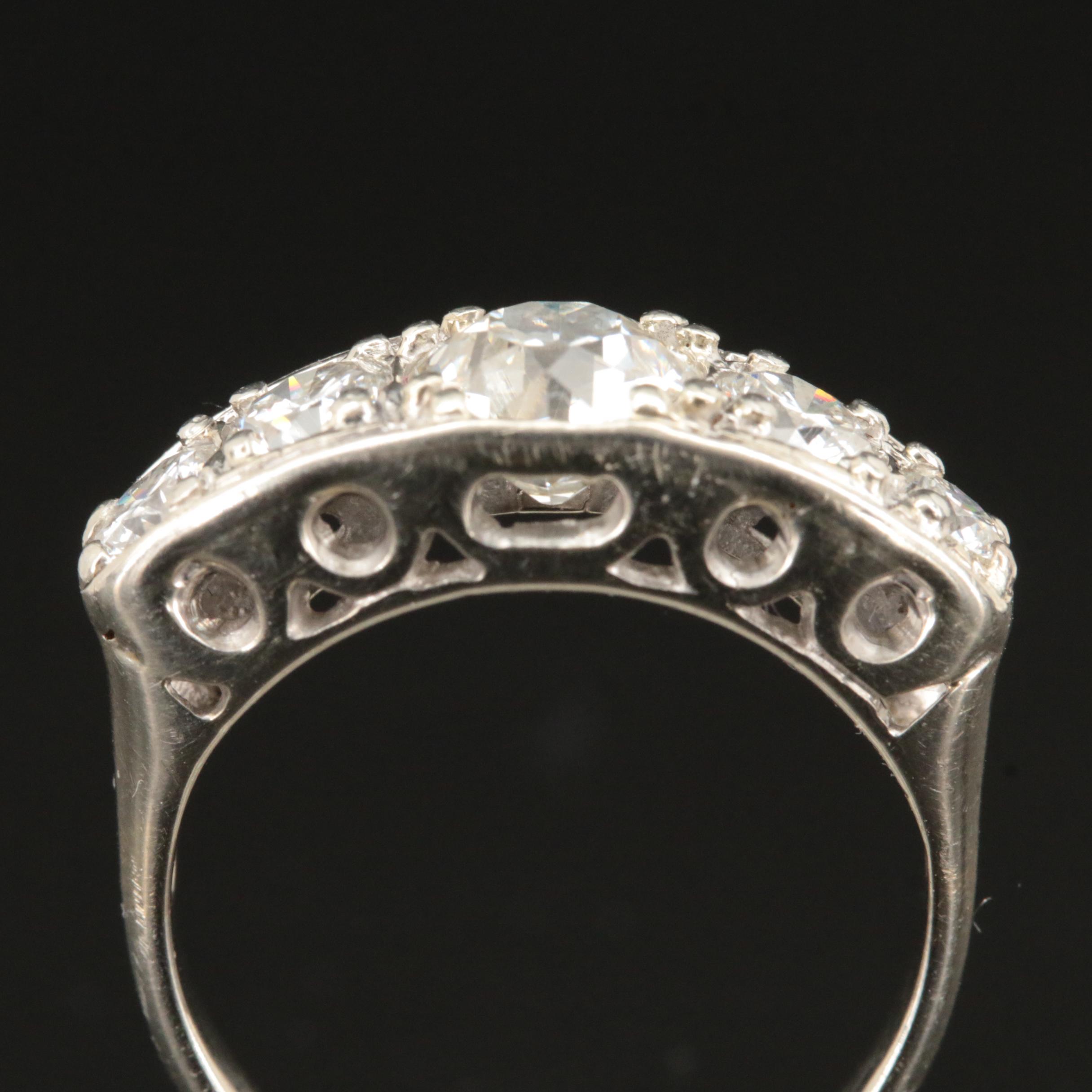 Antique 14K 1.82 CTW Diamond Ring
