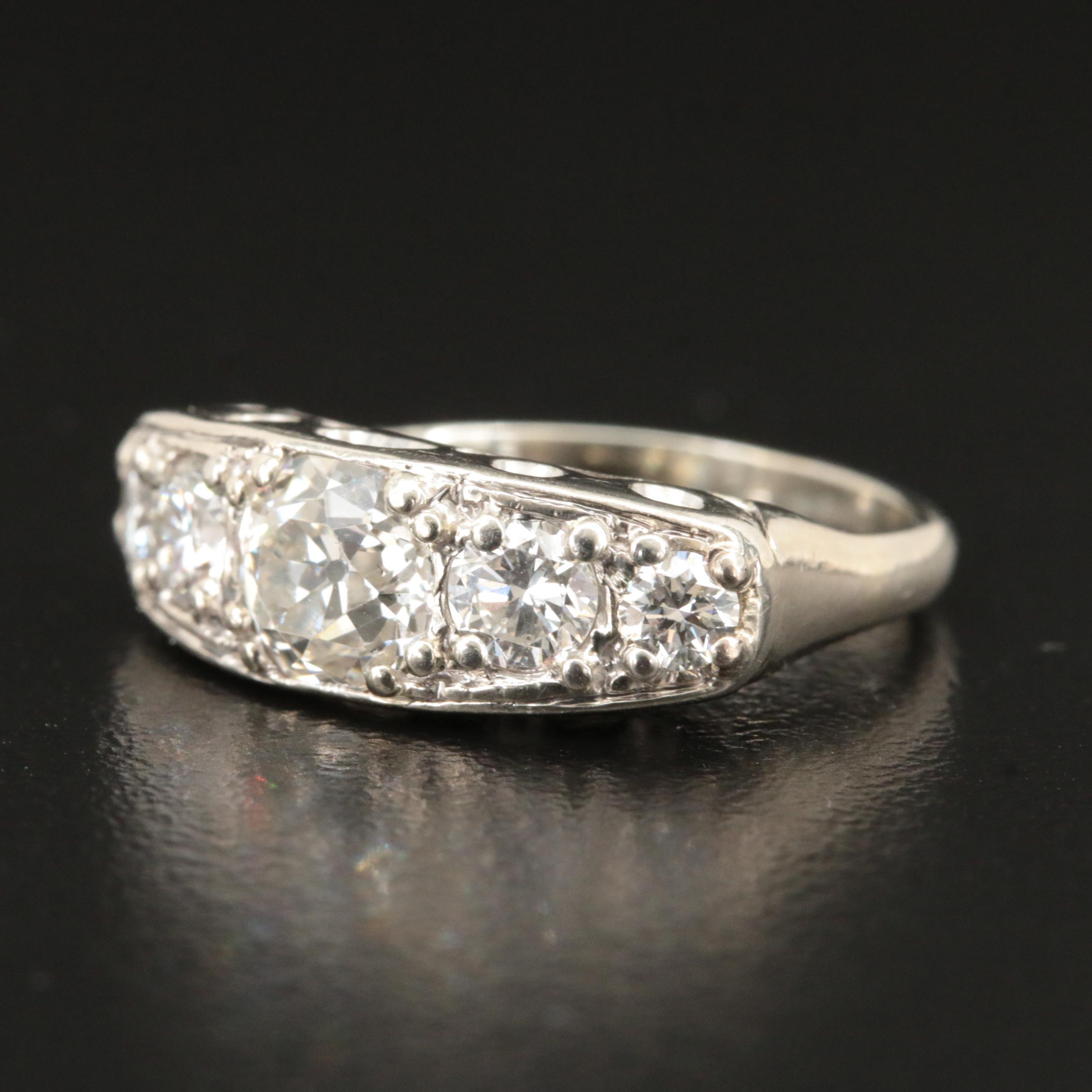 Antique 14K 1.82 CTW Diamond Ring