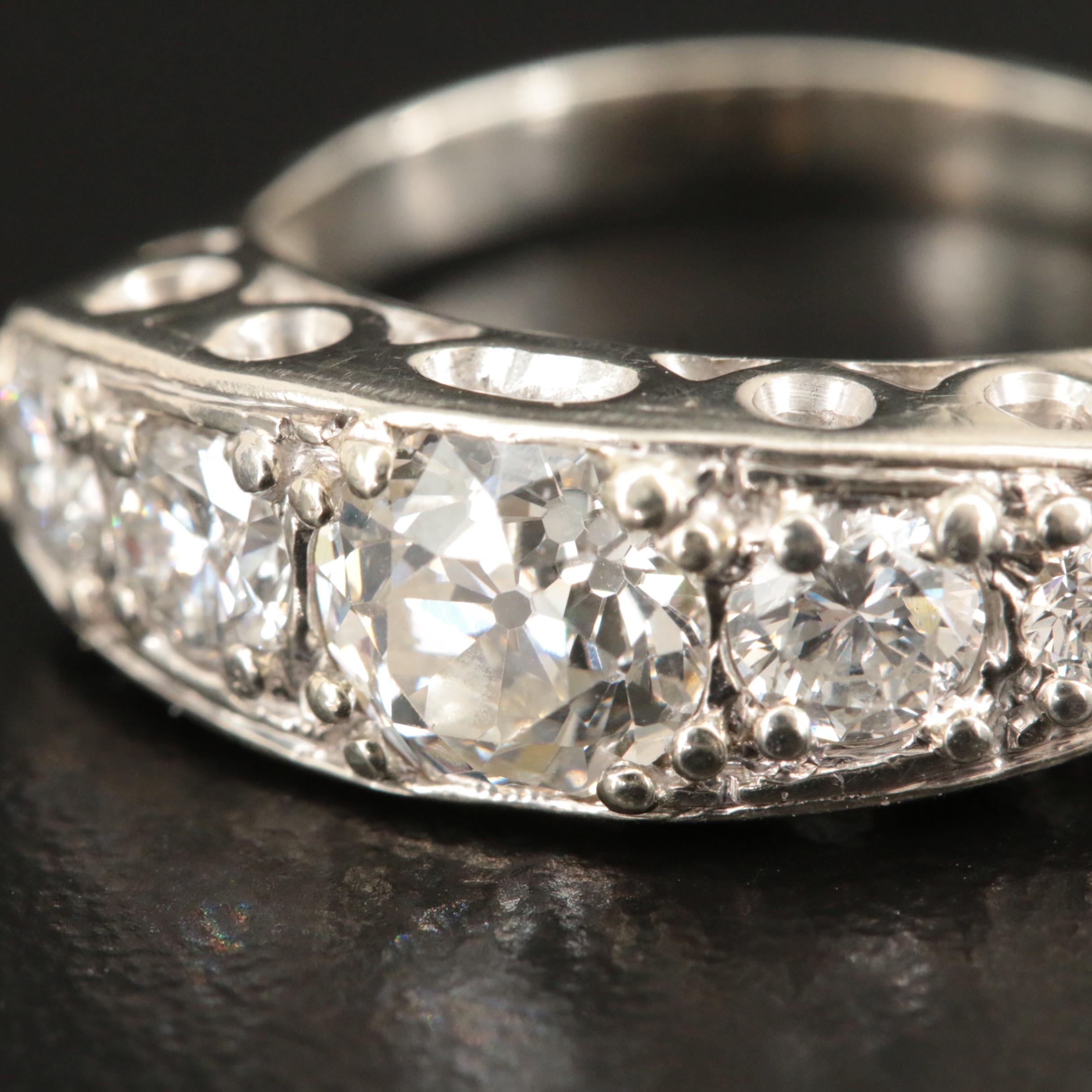 Antique 14K 1.82 CTW Diamond Ring