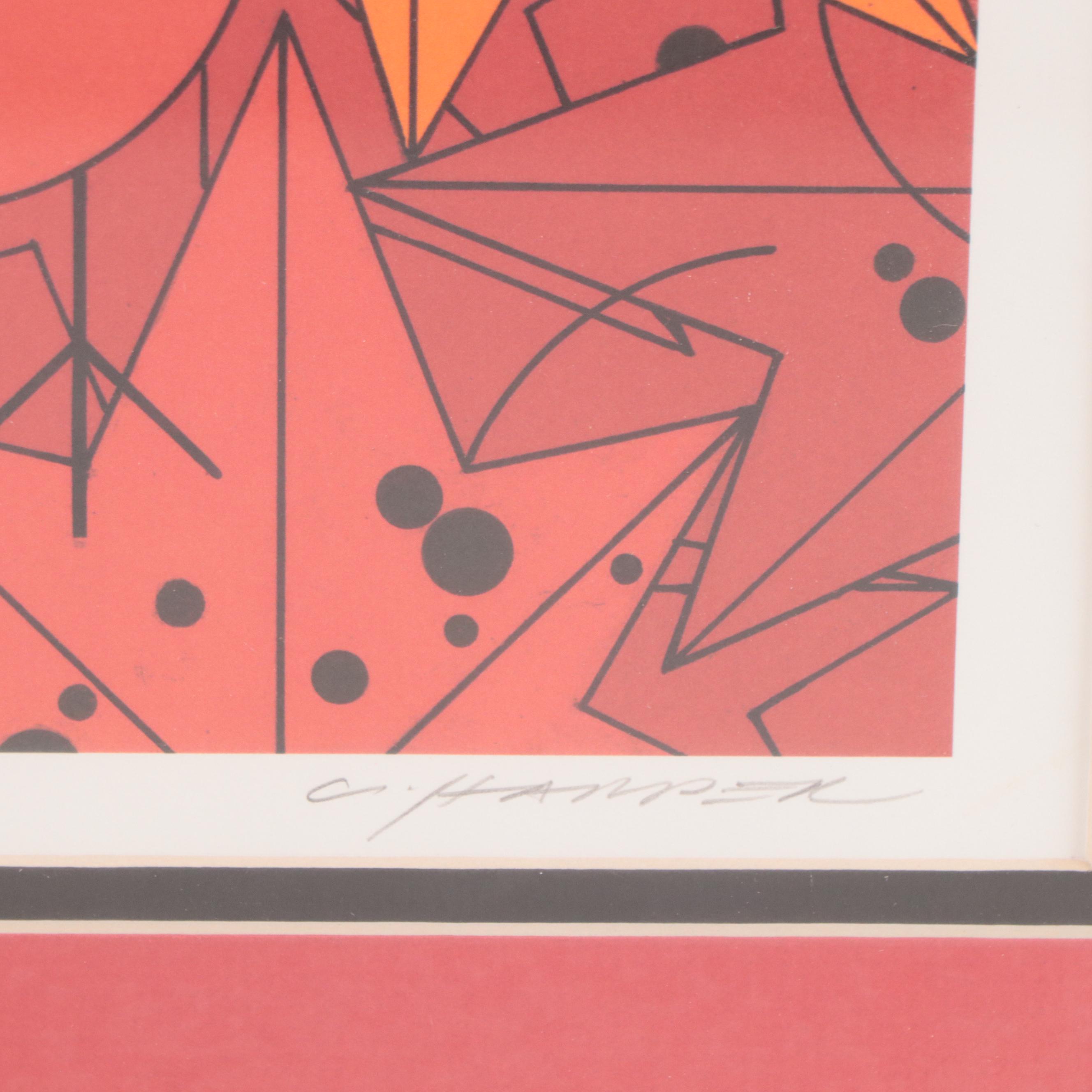 Charley Harper Lithograph "Under the Sweetgum Tree," 1995