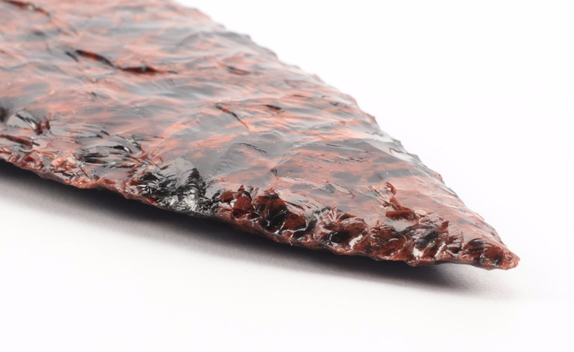 Obsidian and Mahogany Obsidian Knapped Projectile Points