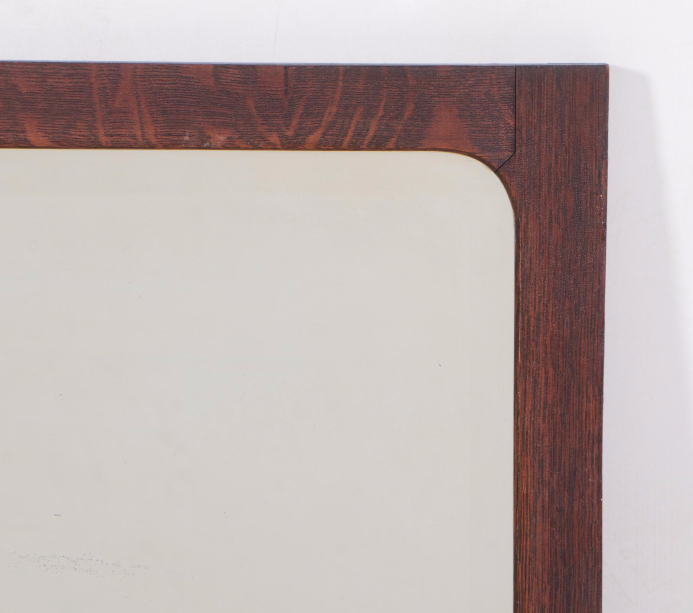 Quarter Sawn Oak Wall Mirror, Early 20th Century