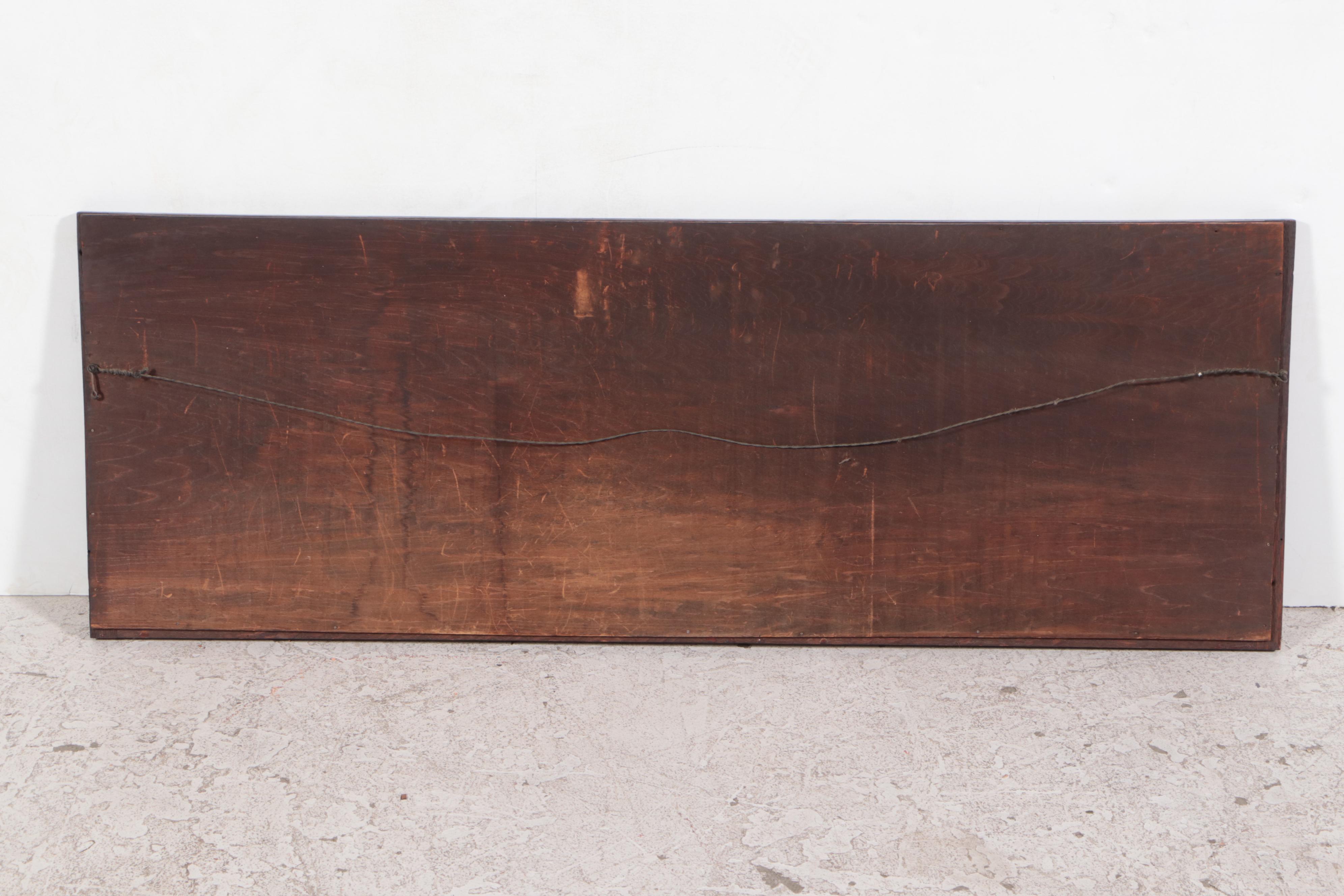 Quarter Sawn Oak Wall Mirror, Early 20th Century