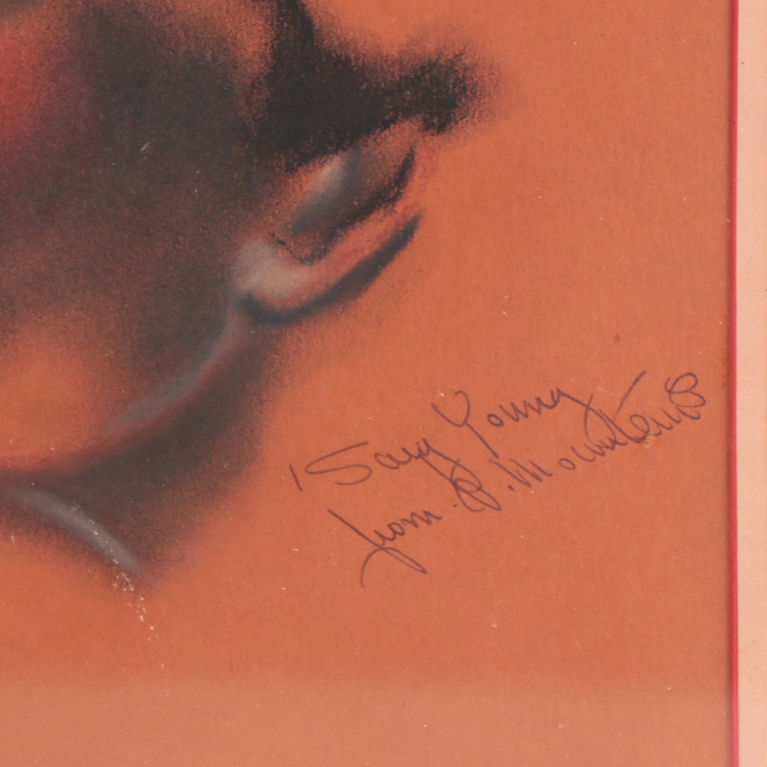 Figure and Portrait Pastel Drawings, Late 20th Century