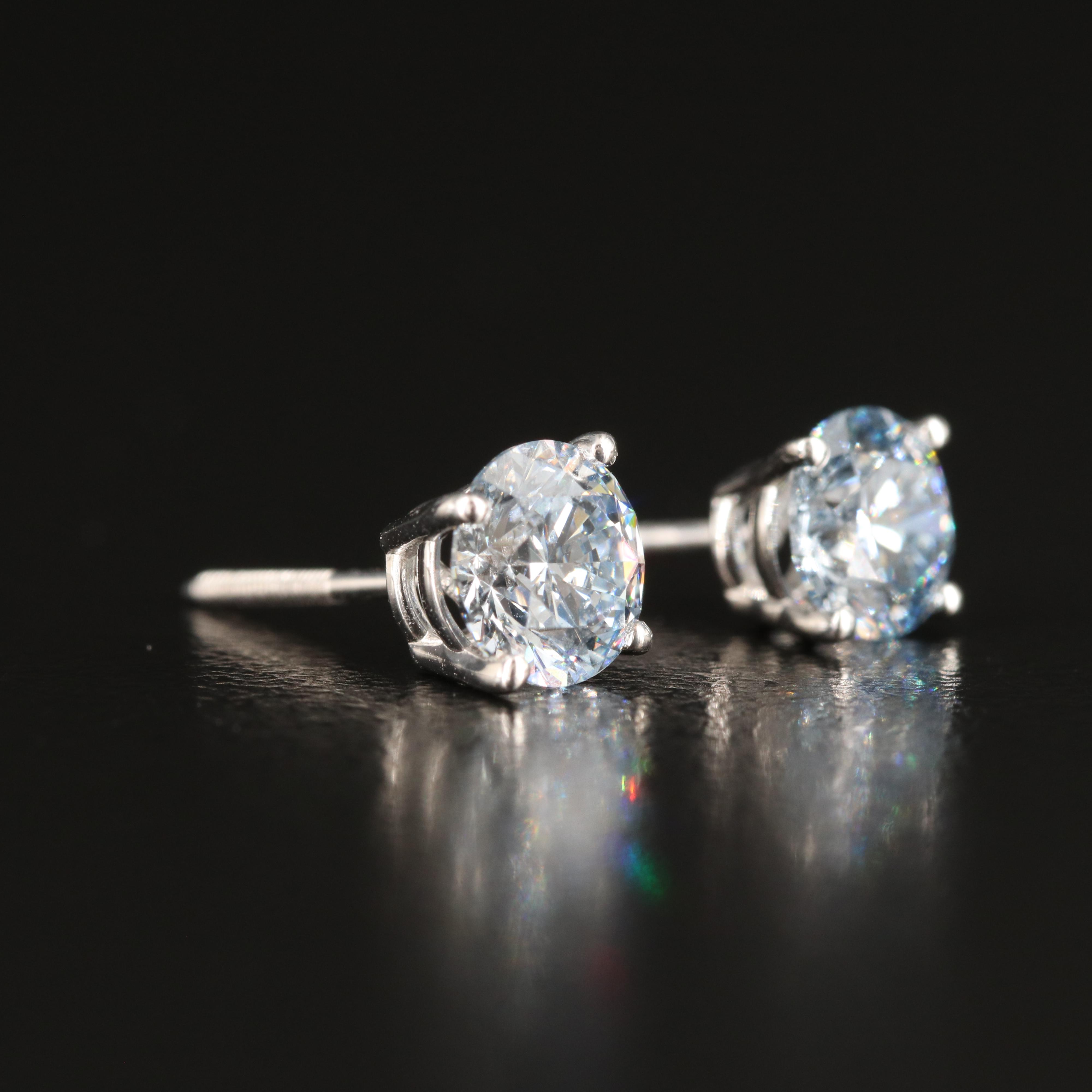 14K 1.33 CTW Lab Grown Diamond Stud Earrings