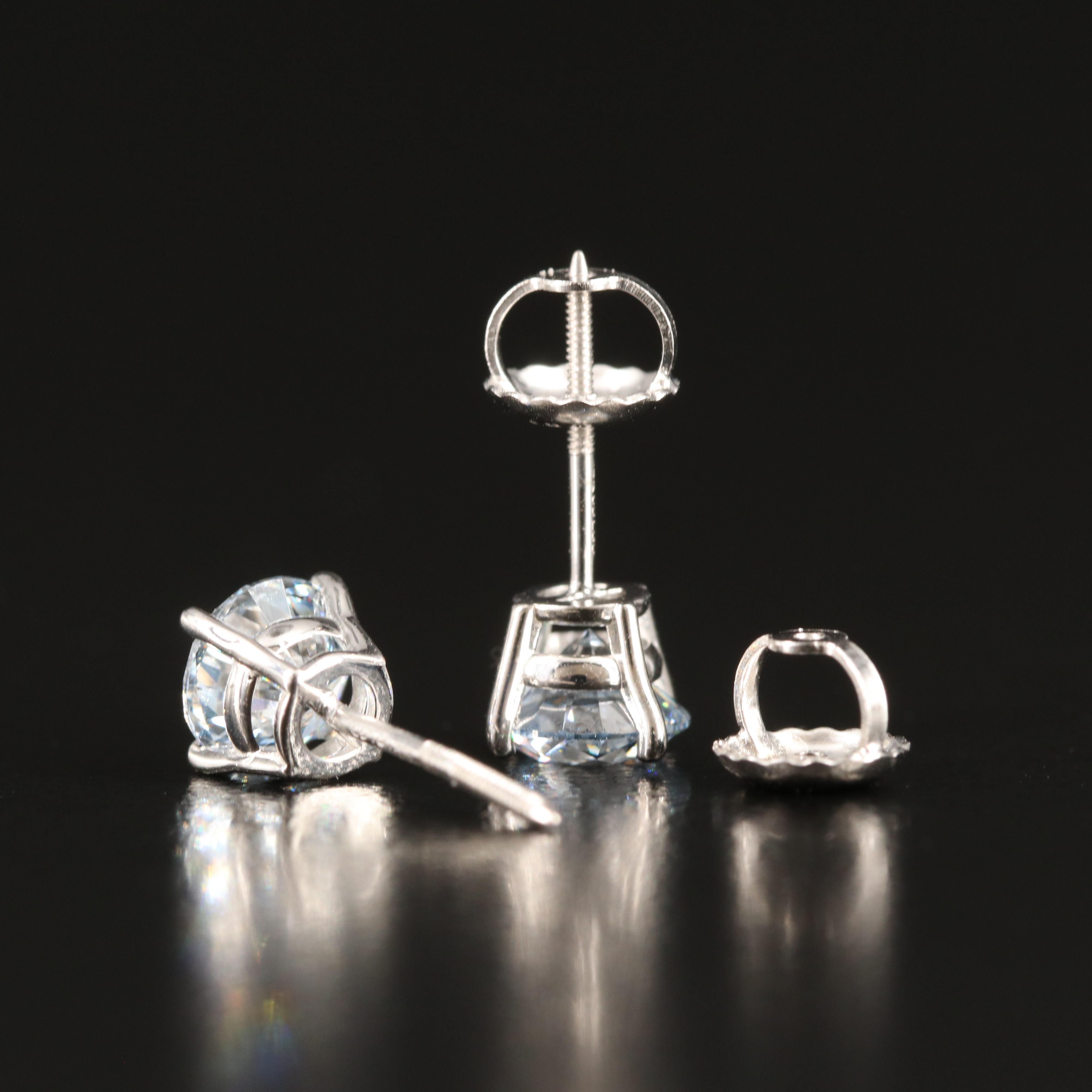 14K 1.33 CTW Lab Grown Diamond Stud Earrings
