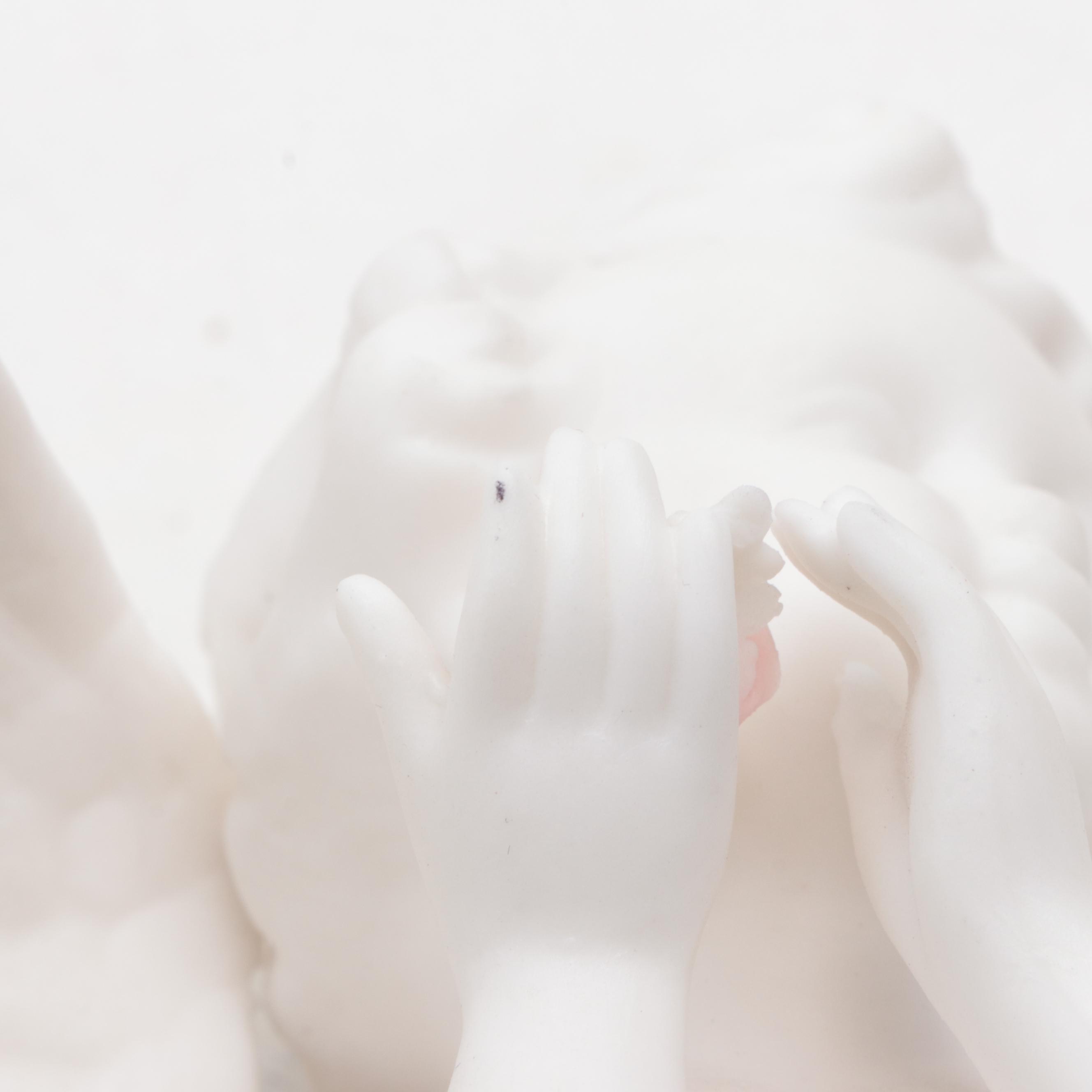 Ardalt Ceramic Angel Figurines with "The Last Supper" Resin Wall Hanging