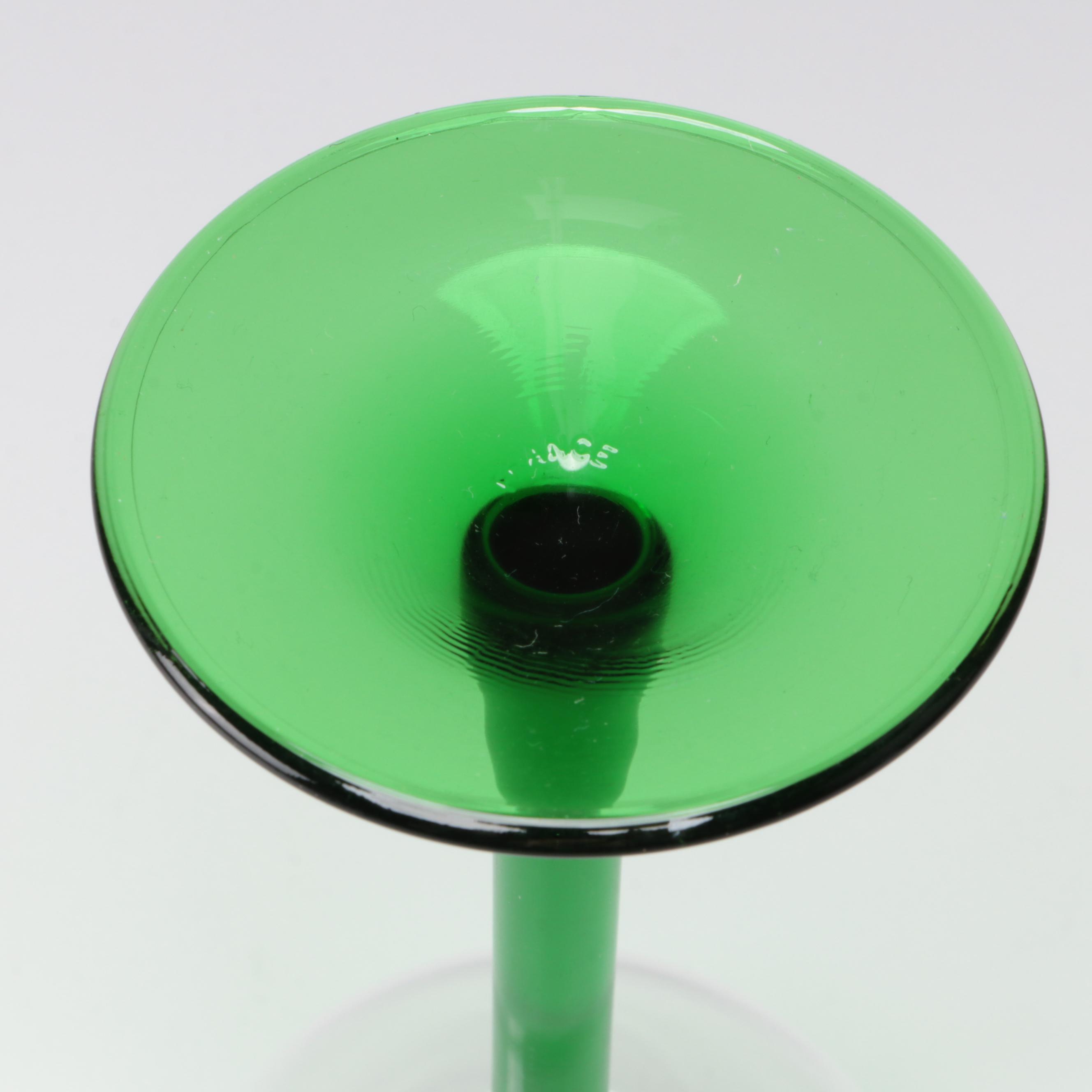 Cristal D'Arques-Durand "Emerald" Rhine Wine Glasses