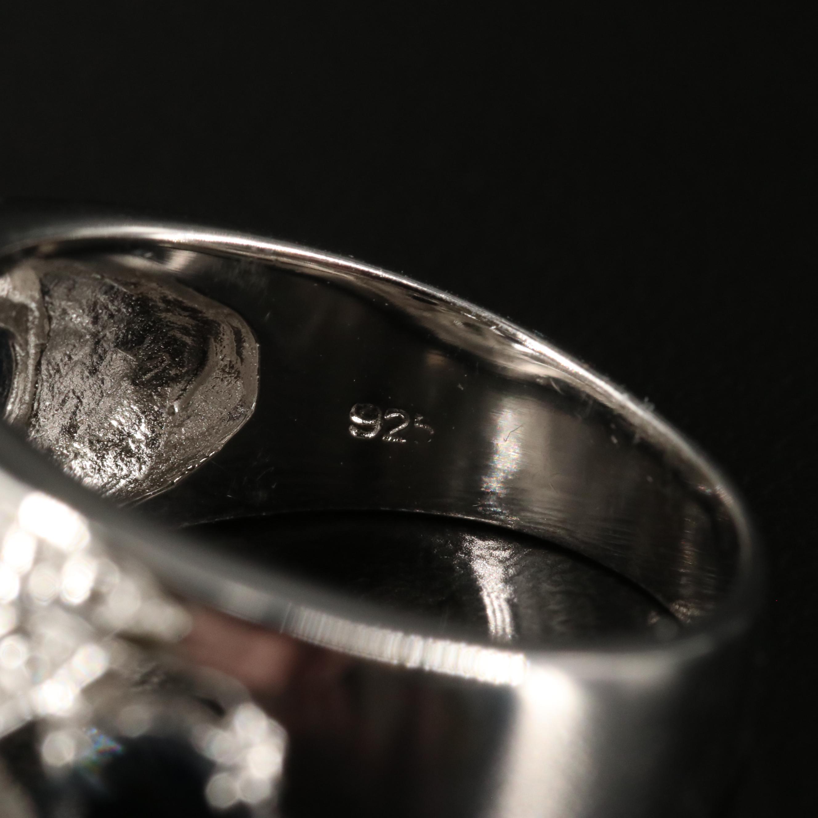 Sterling Sapphire Tapered Band