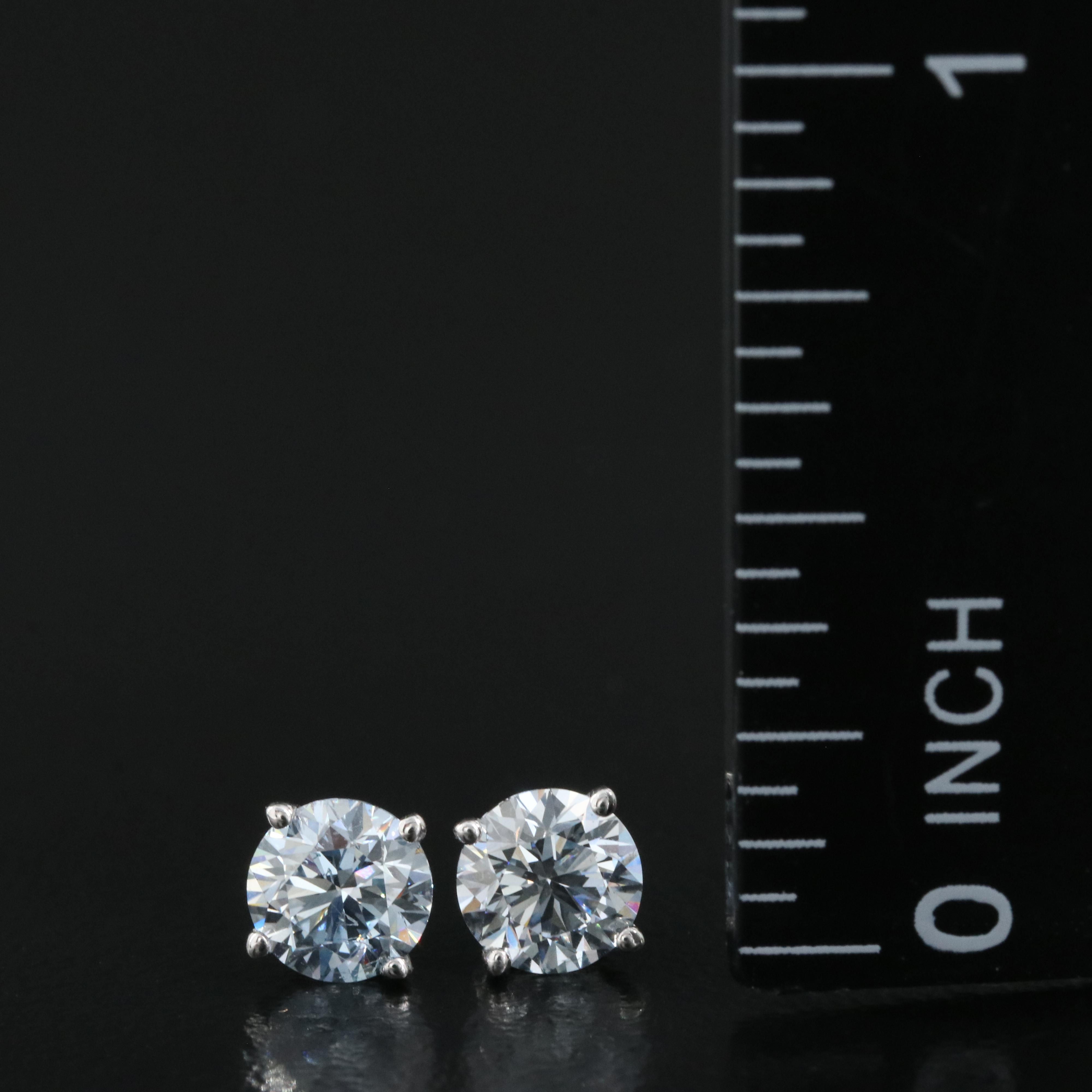 14K 1.09 CTW Lab Grown Diamond Stud Earrings