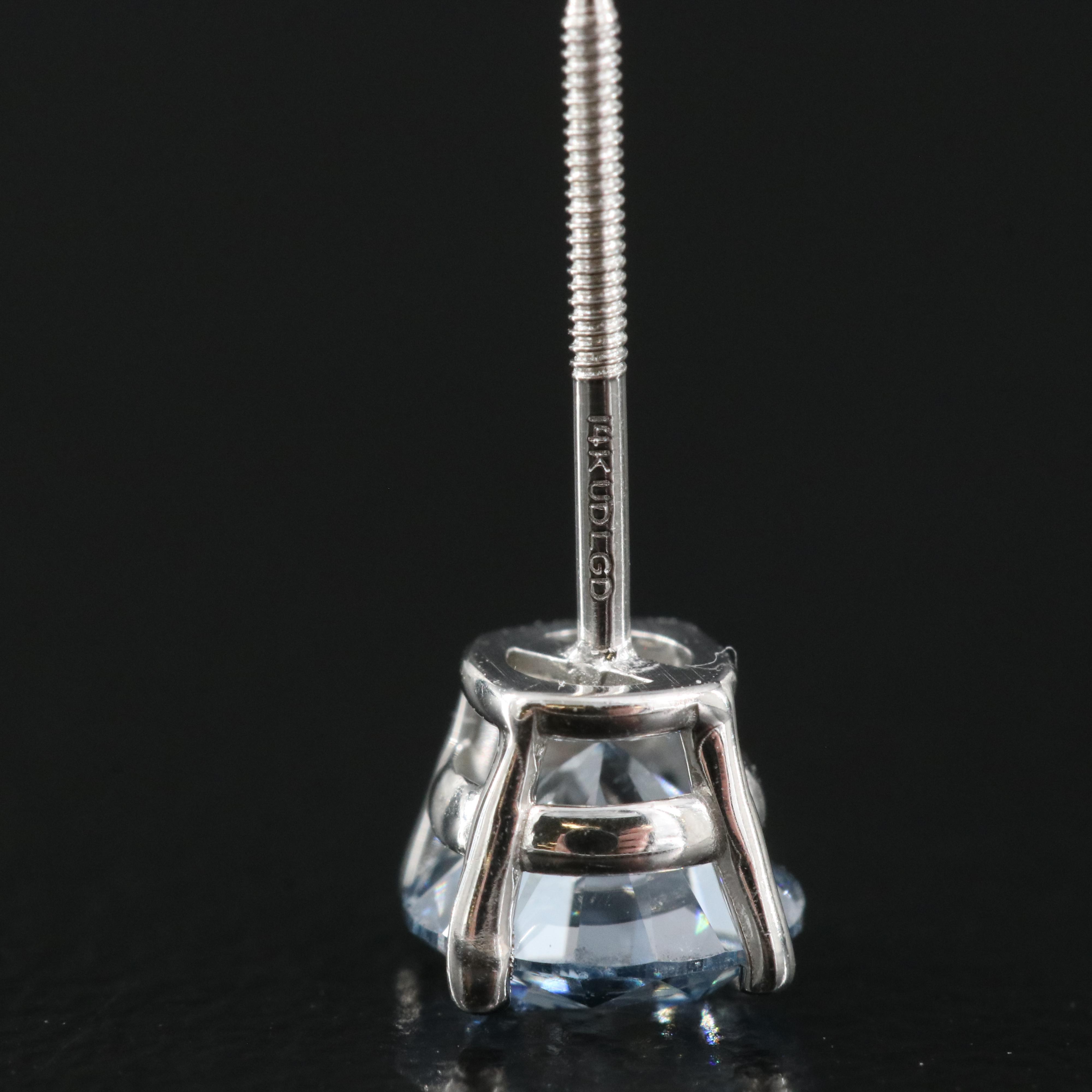 14K 1.09 CTW Lab Grown Diamond Stud Earrings