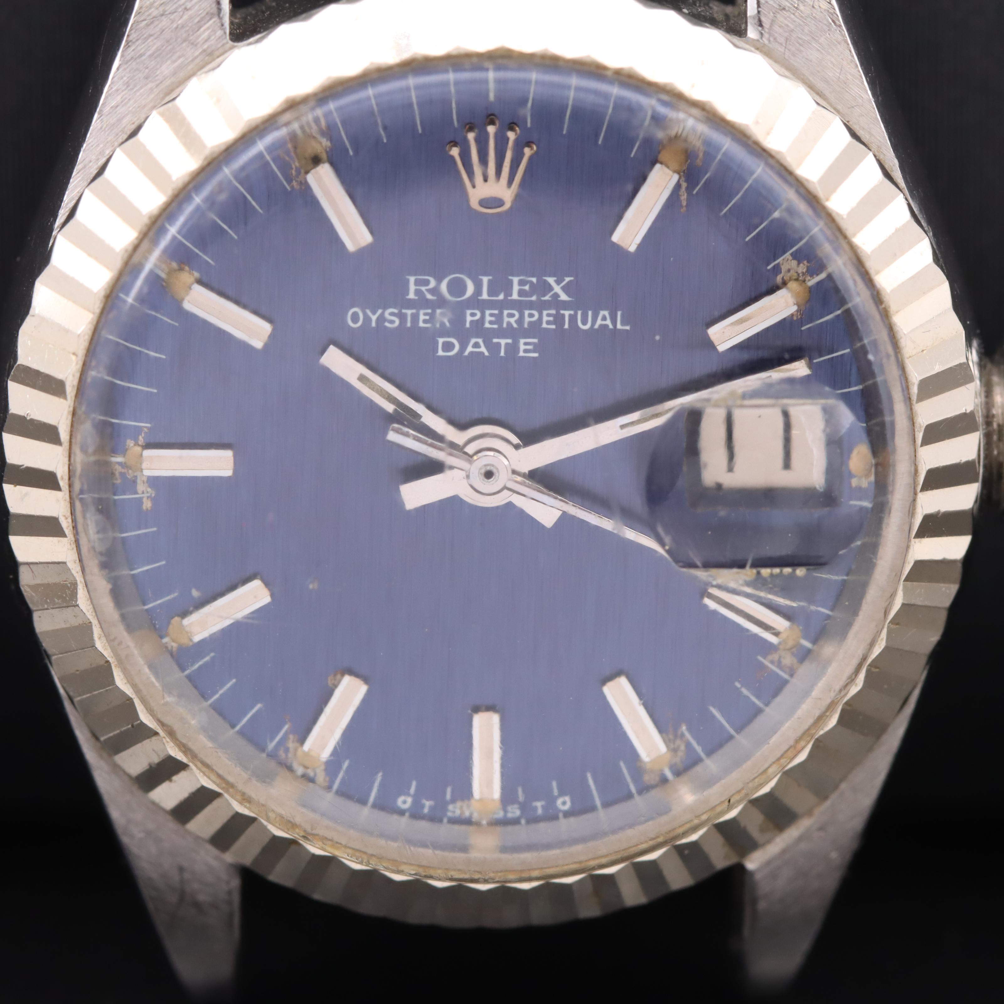 1977 Rolex Oyster Perpetual Date Sigma Dial 14K and Stainless Steel Watch