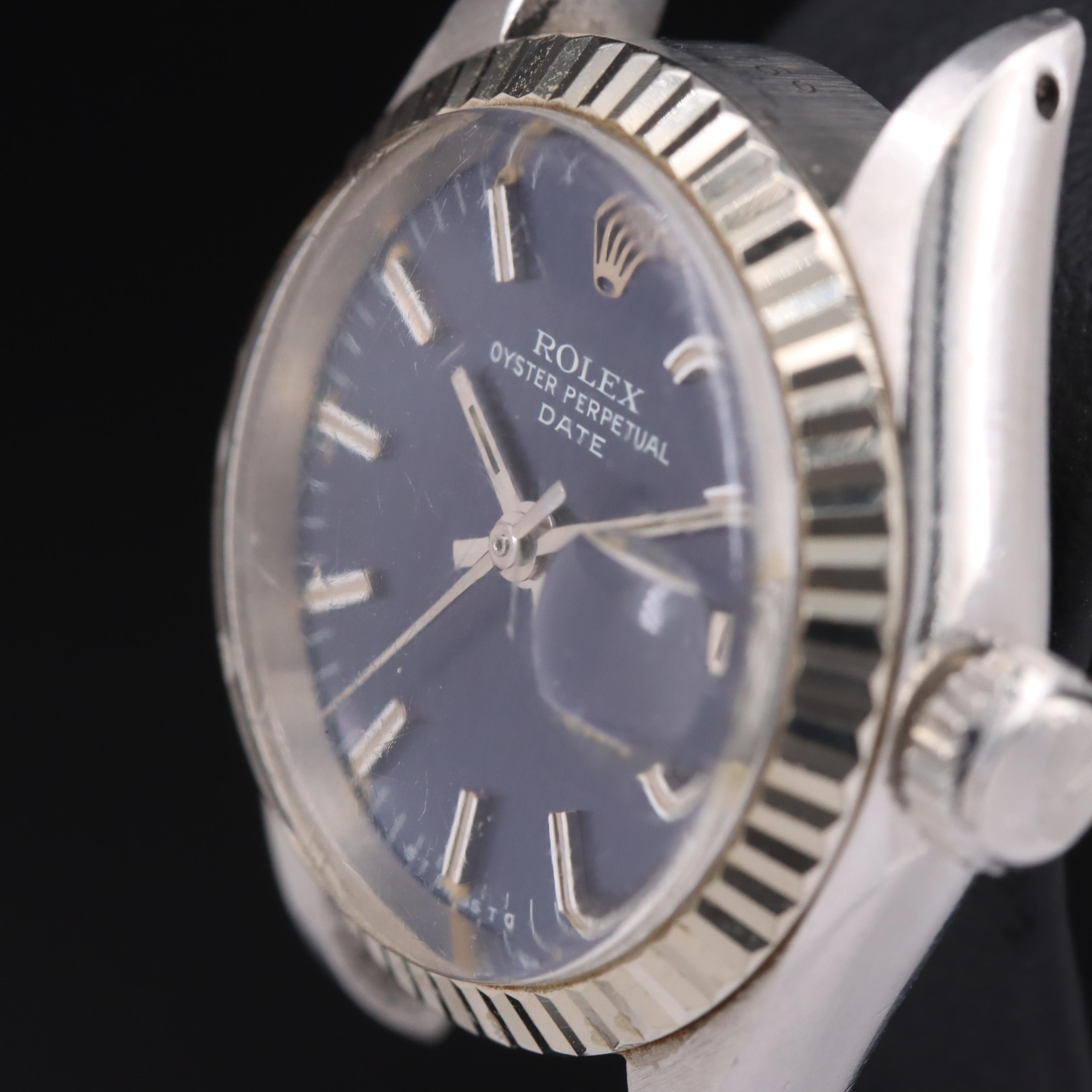1977 Rolex Oyster Perpetual Date Sigma Dial 14K and Stainless Steel Watch