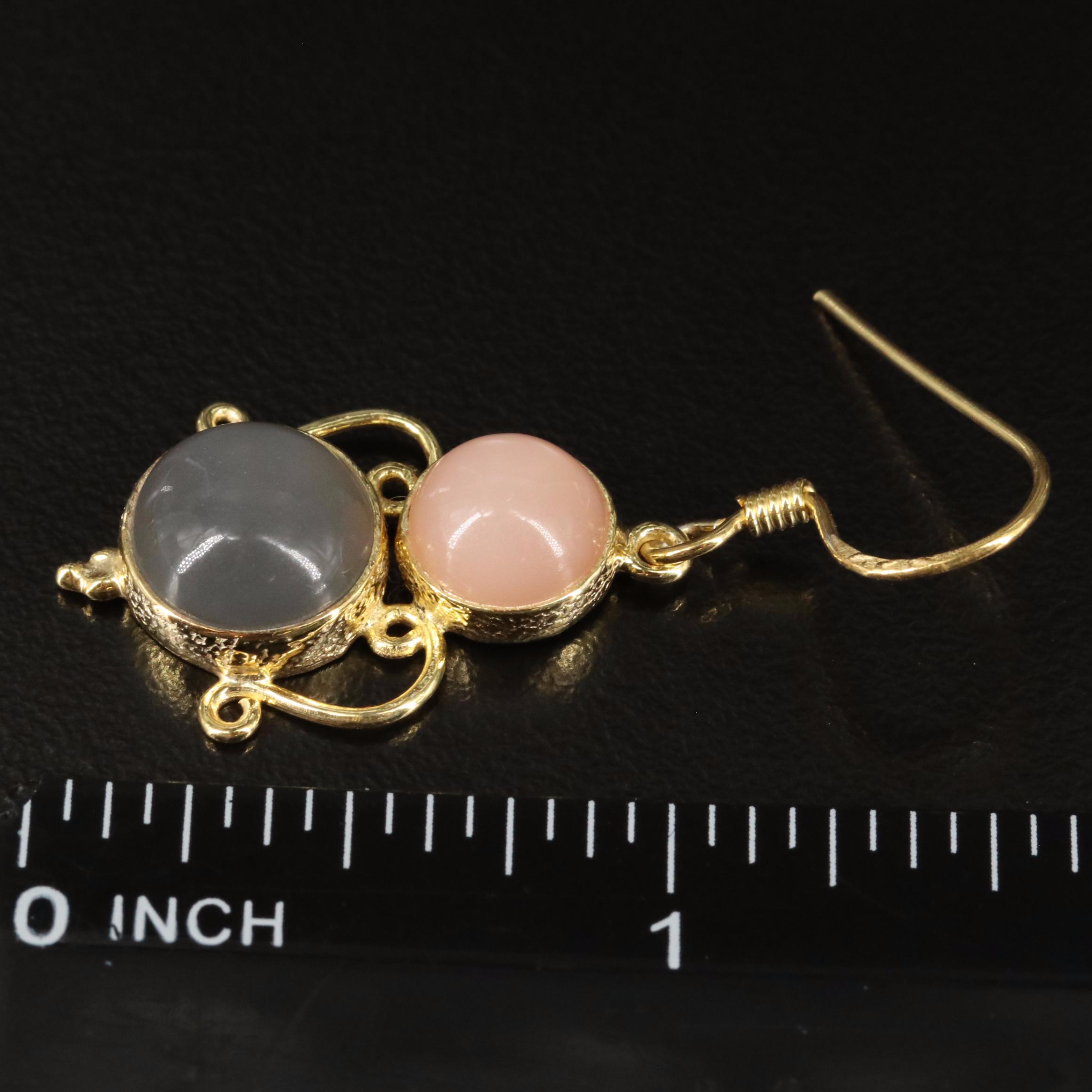 Sterling Moonstone Drop Earrings