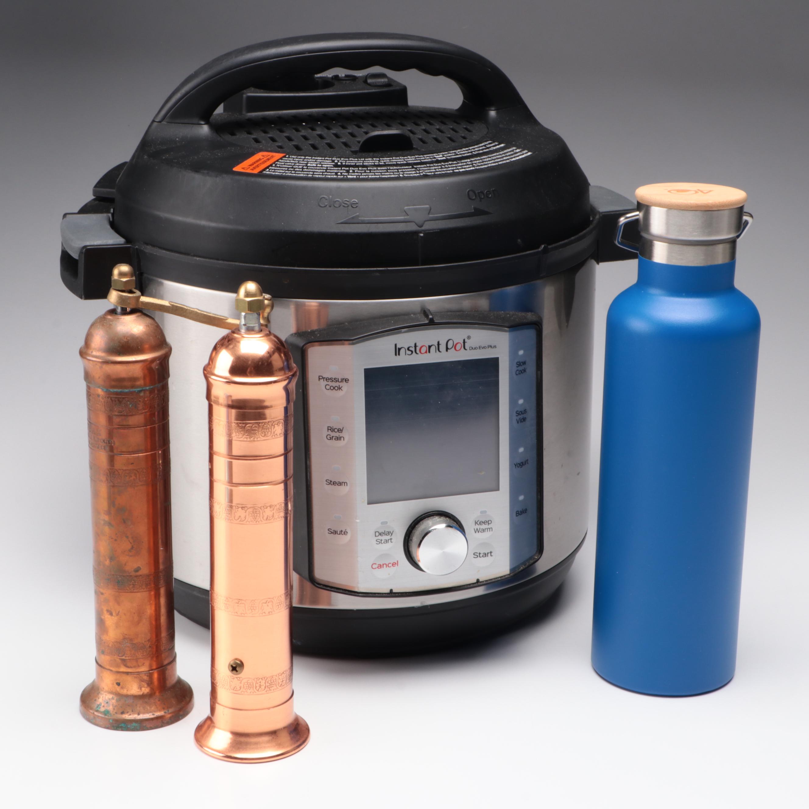 Instant Pot Duo Evo Plus 6 Pressure Cooker with Salt and Pepper Mills and More