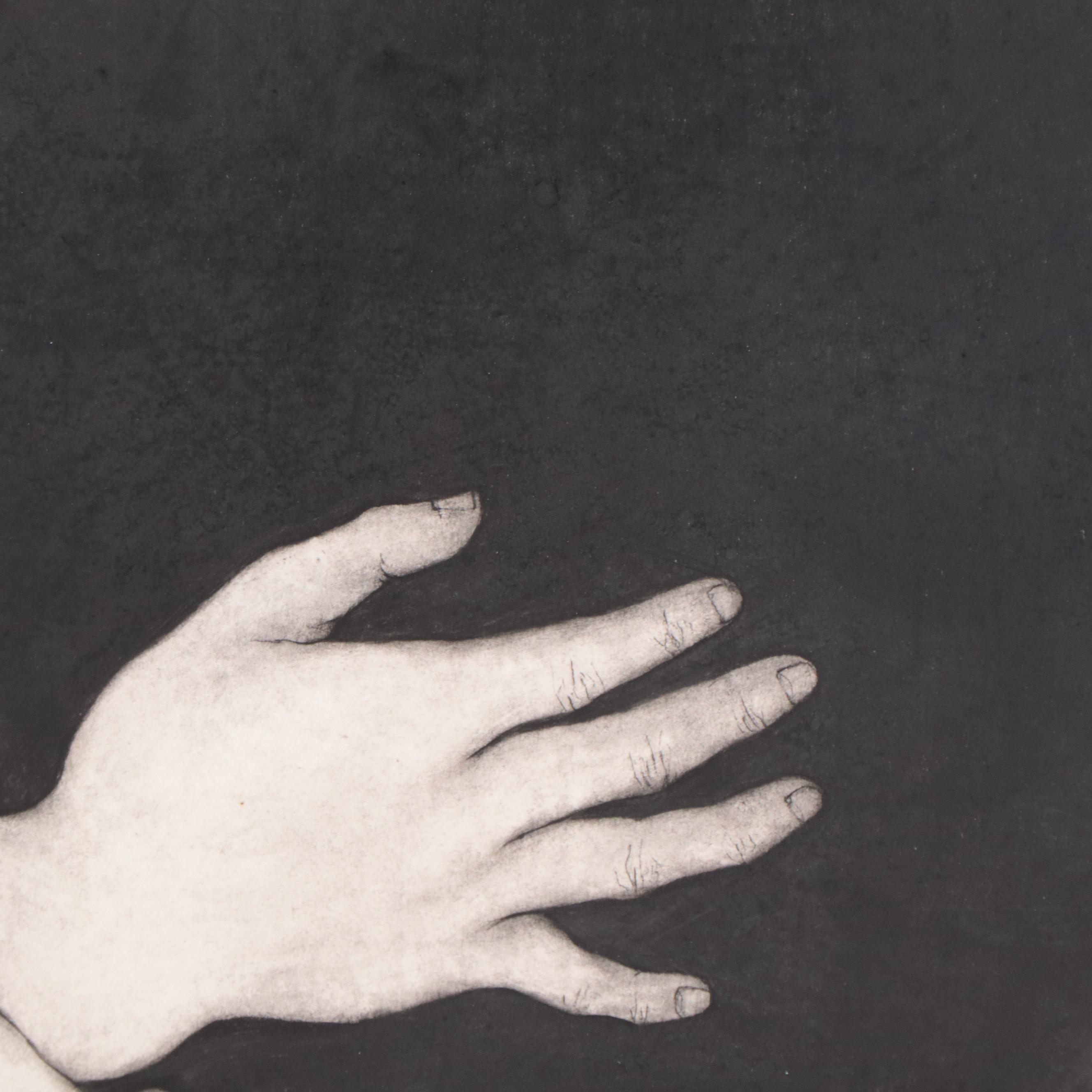 Takashi Saito Charcoal Drawing "Harry Hoffman," 1968