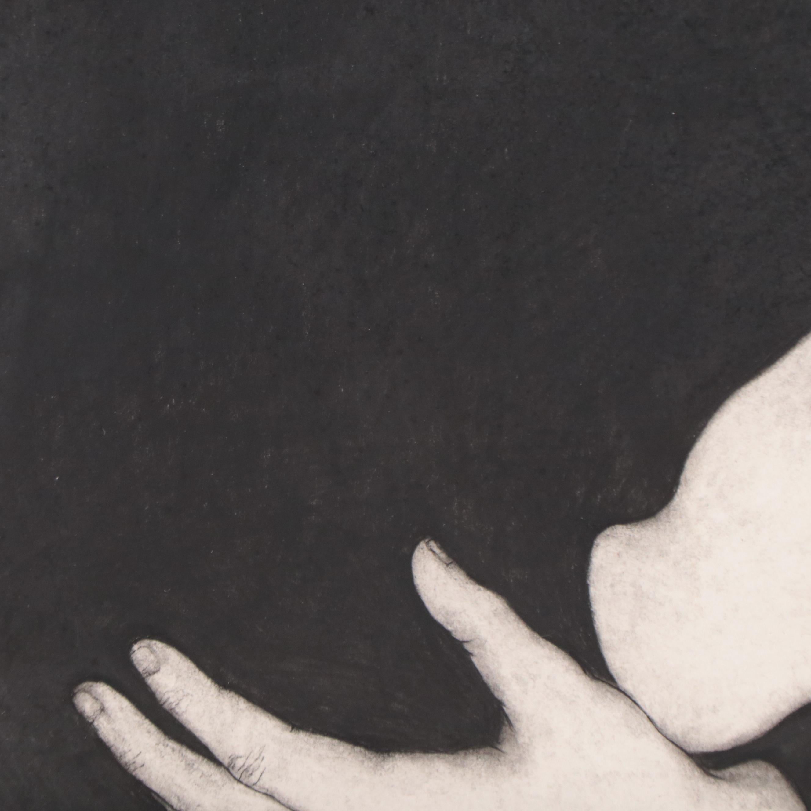 Takashi Saito Charcoal Drawing "Harry Hoffman," 1968