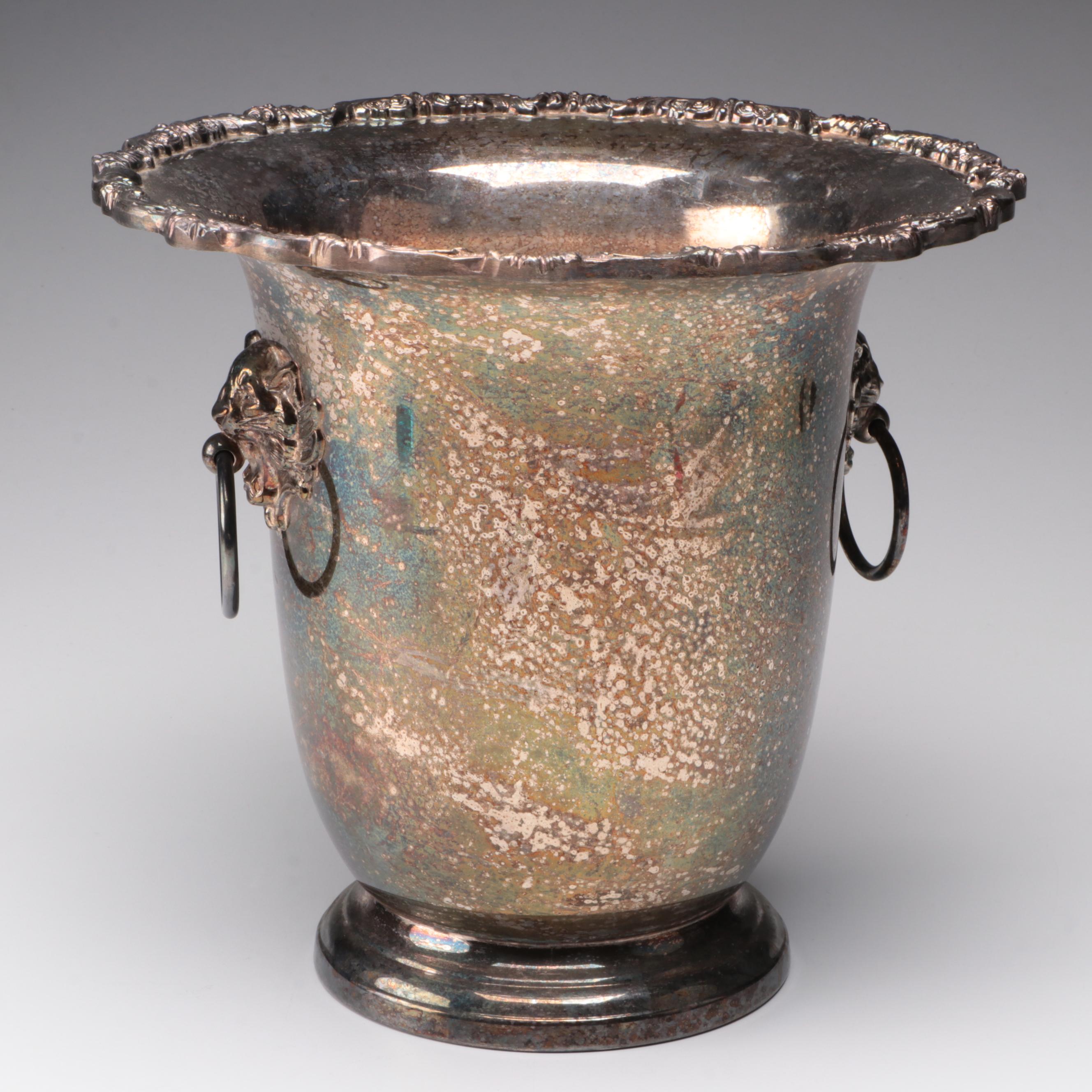 Marquis by Waterford "Polka Dot" Glasses with Silver Plate Champagne Bucket