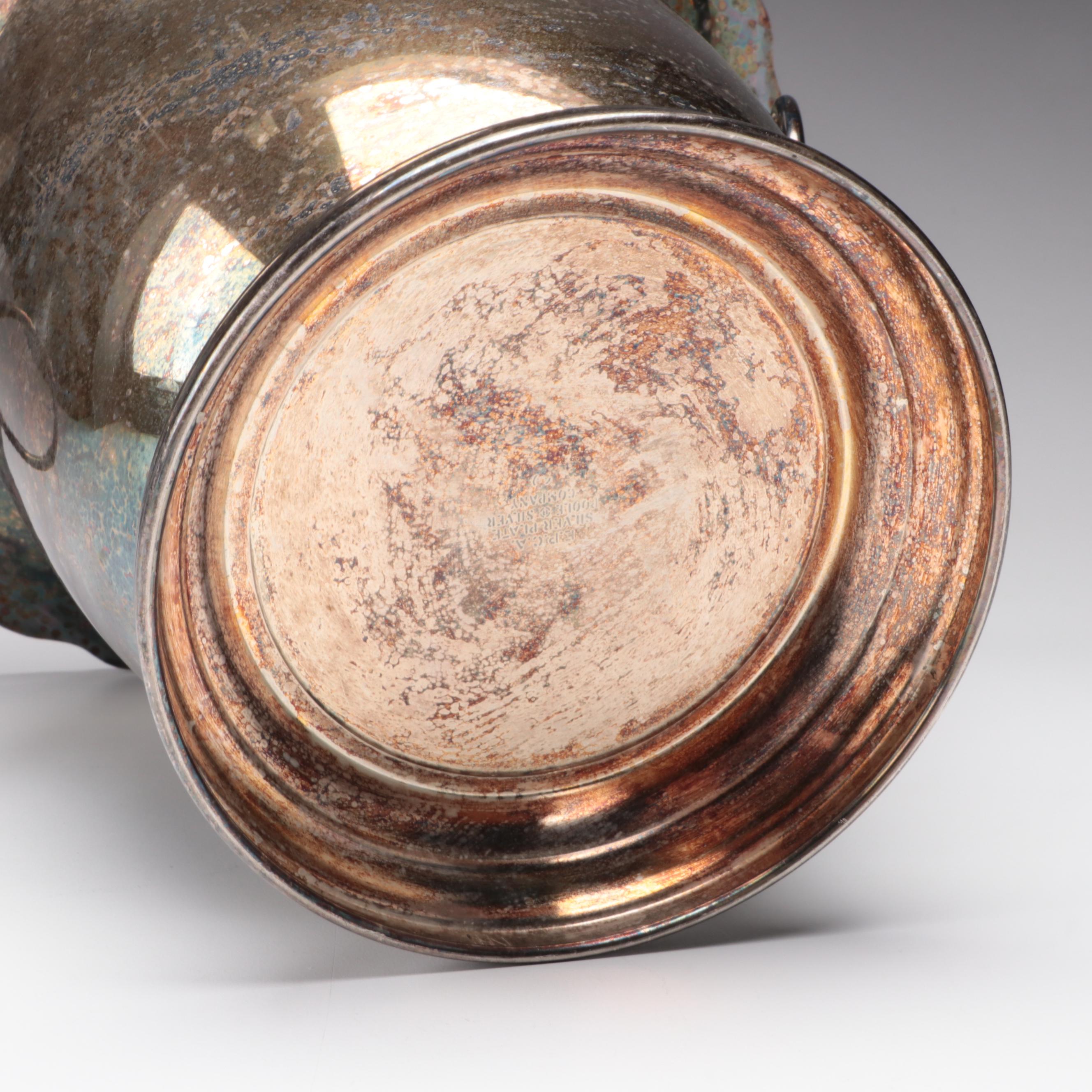 Marquis by Waterford "Polka Dot" Glasses with Silver Plate Champagne Bucket