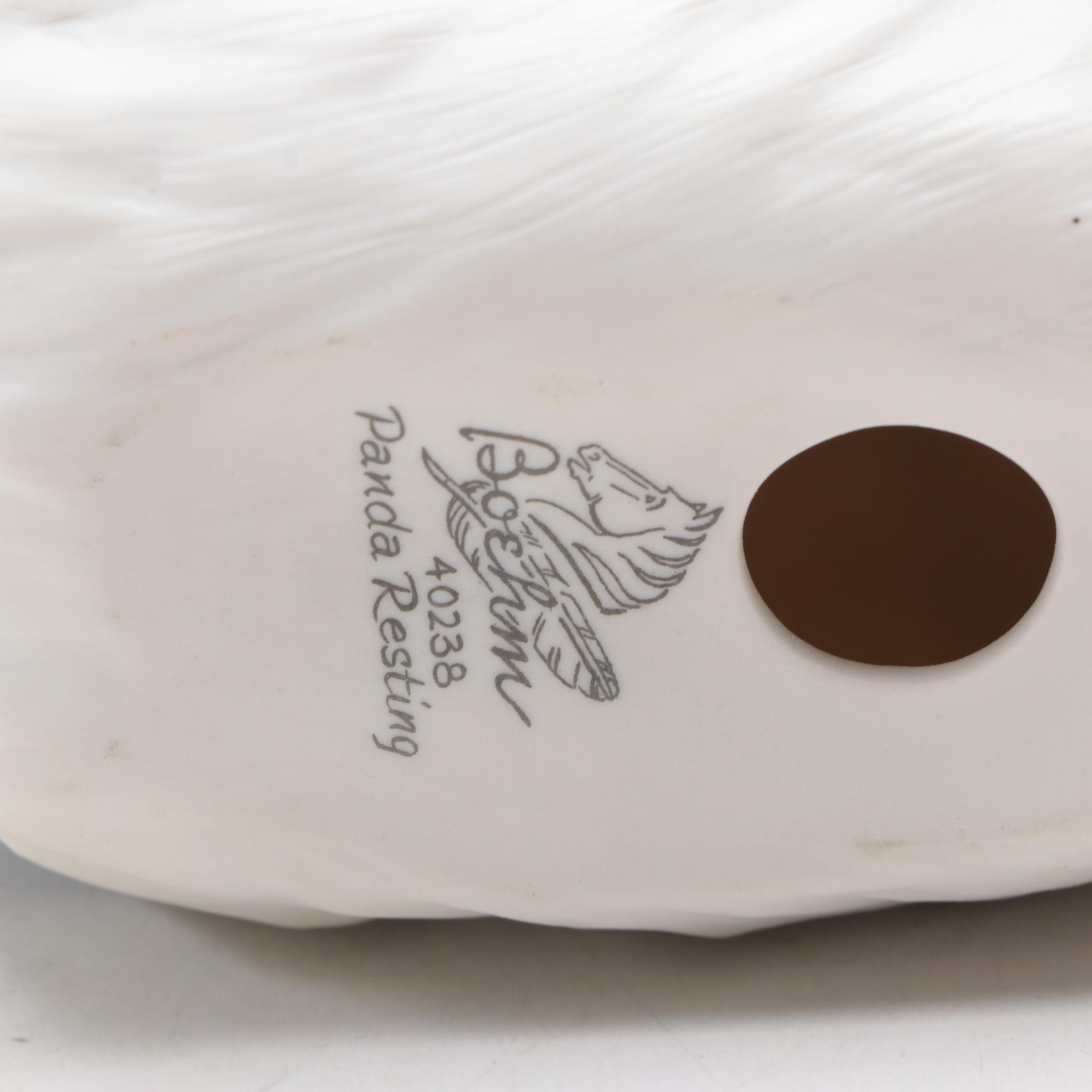 Boehm "Panda Resting" with Cybis and Other Bear Figurines and Décor