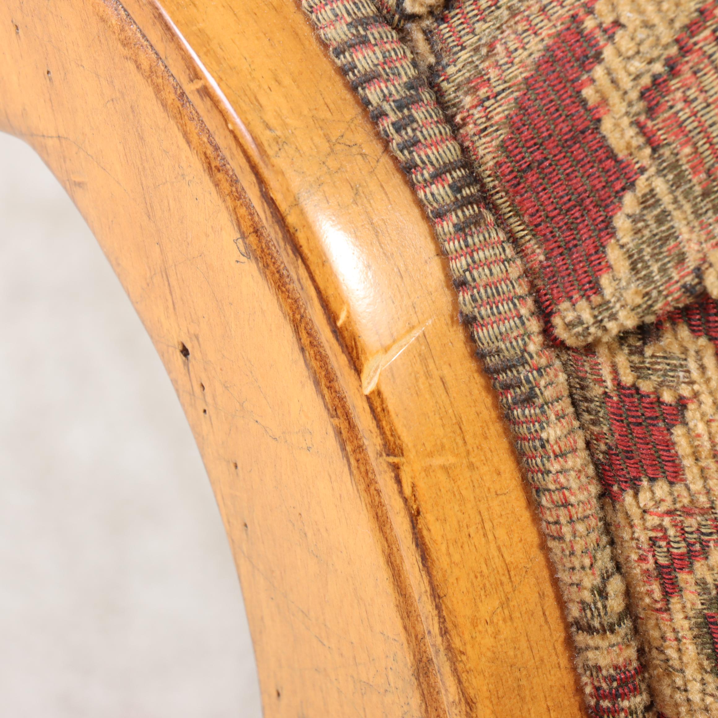 Fairfield Chair Company Custom-Upholstered Hardwood Easy Armchair