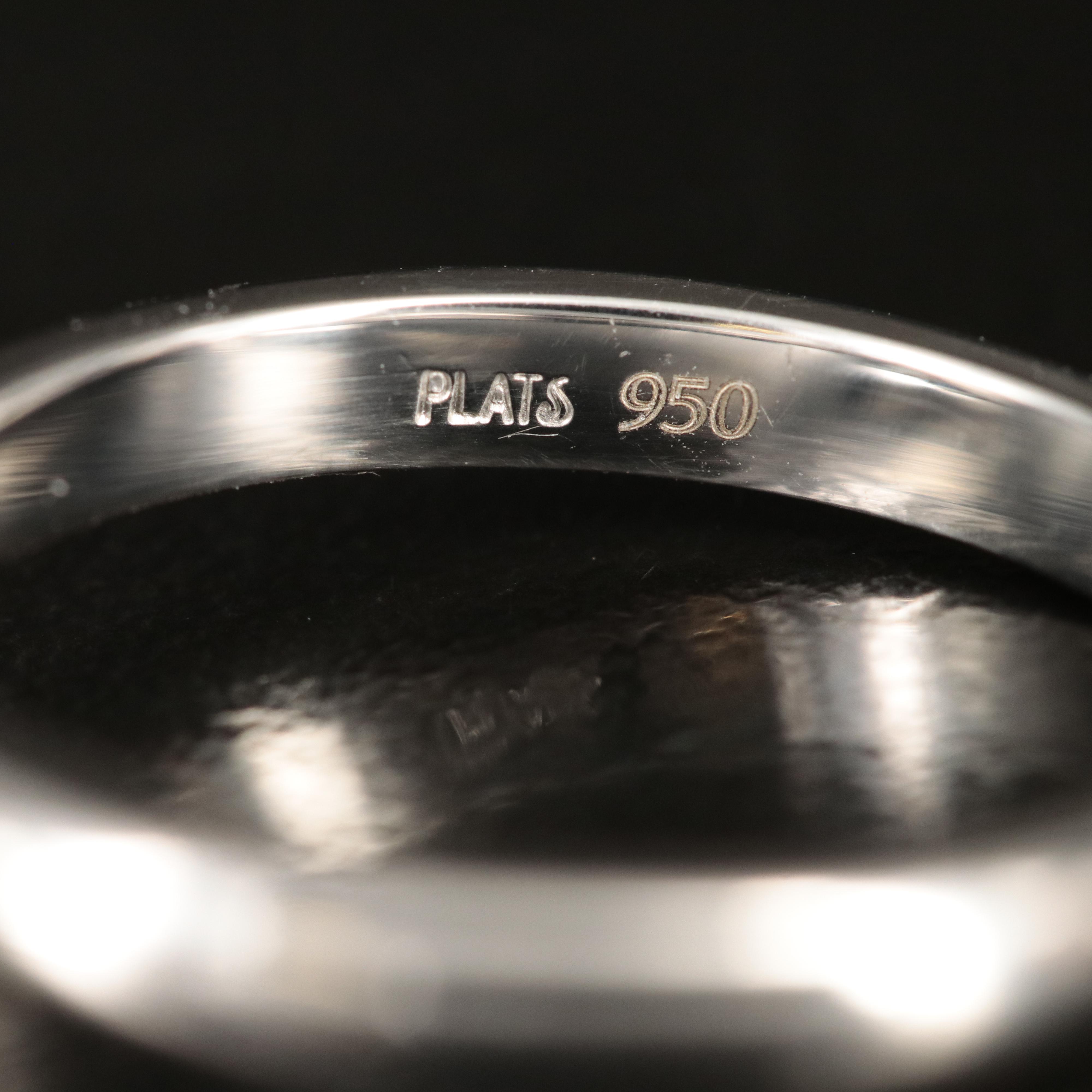 Platinum 4.00 CT Lab Grown Diamond Solitaire Ring