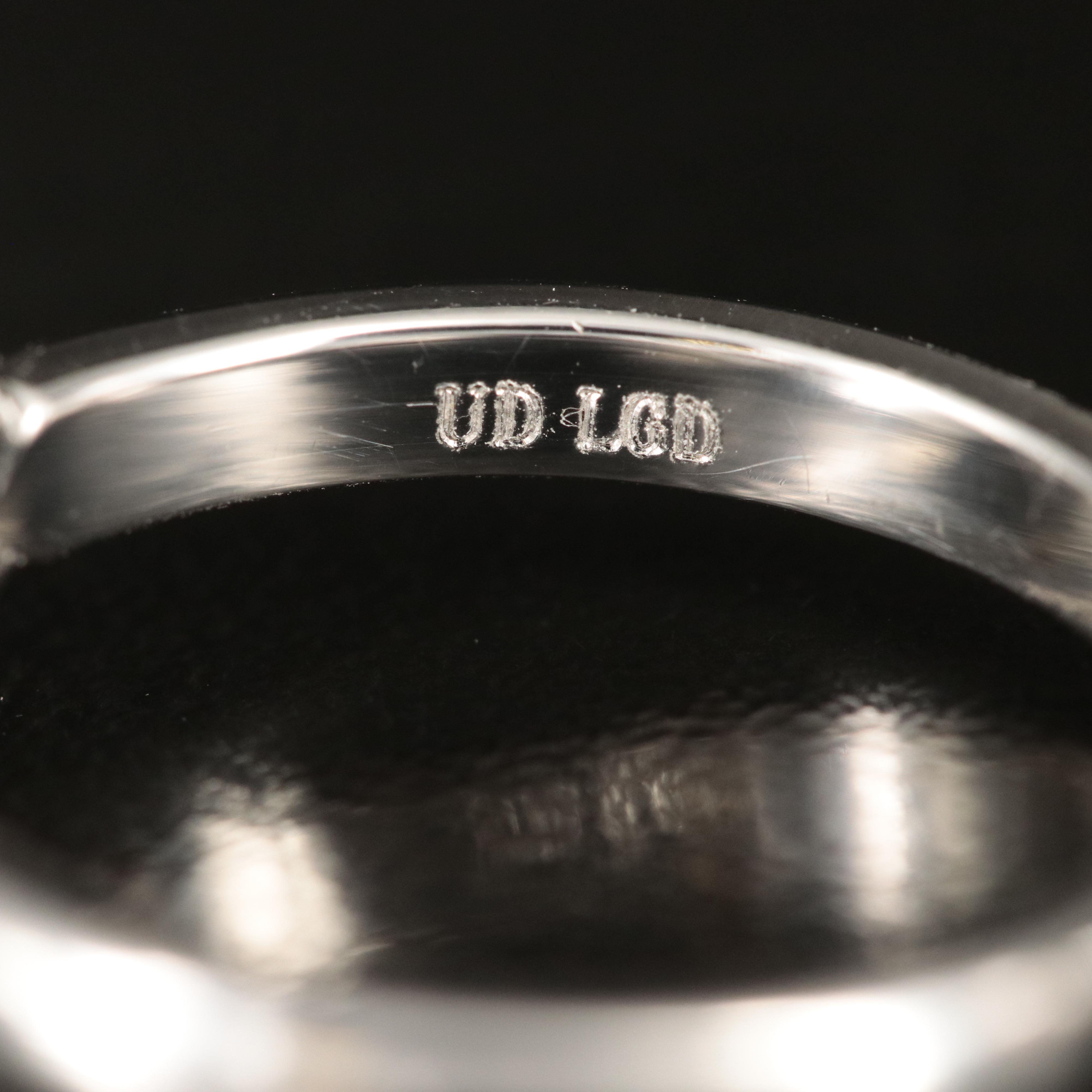 Platinum 4.00 CT Lab Grown Diamond Solitaire Ring