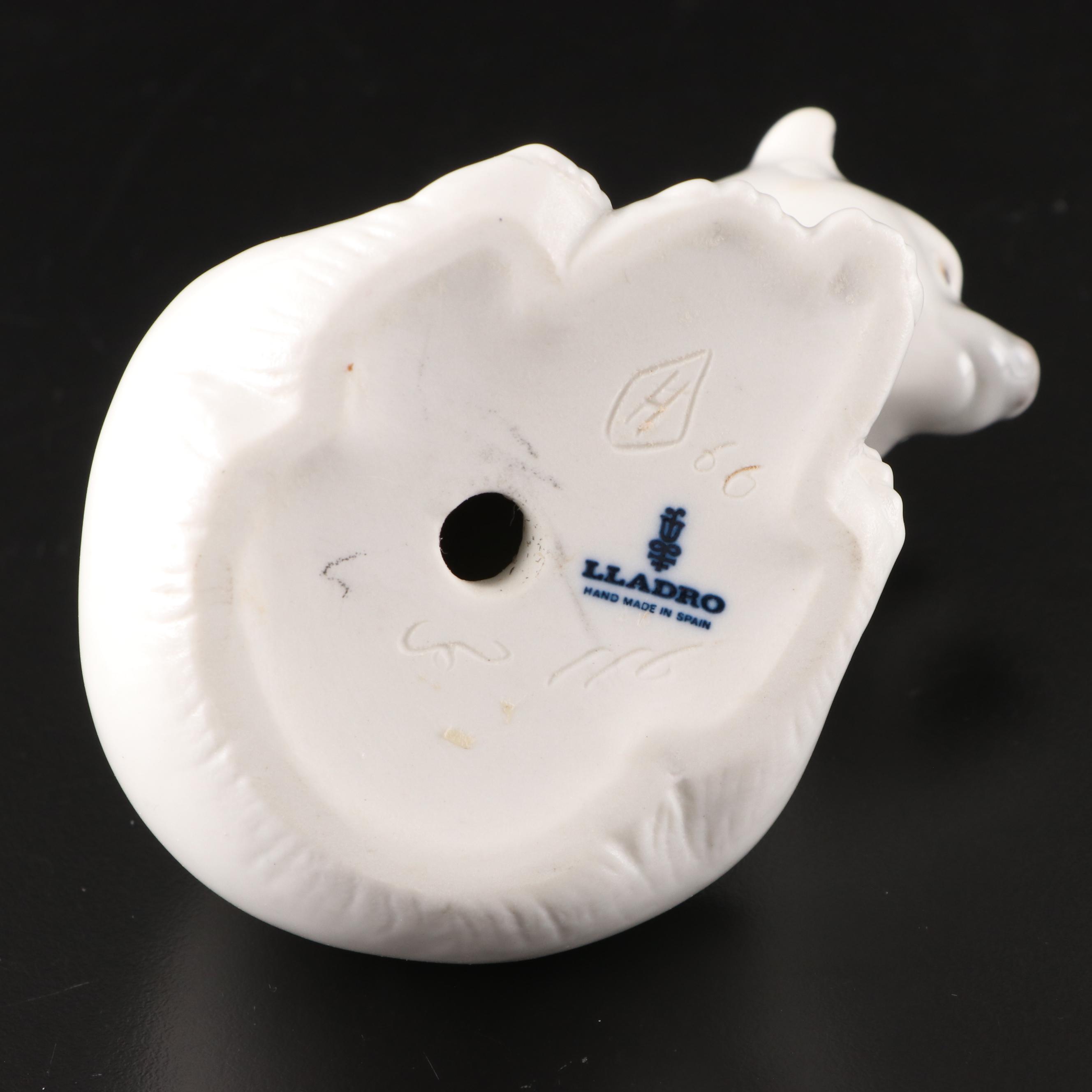 Lladró "Bearly Love" and "Seated Polar Bear" Porcelain Figurines