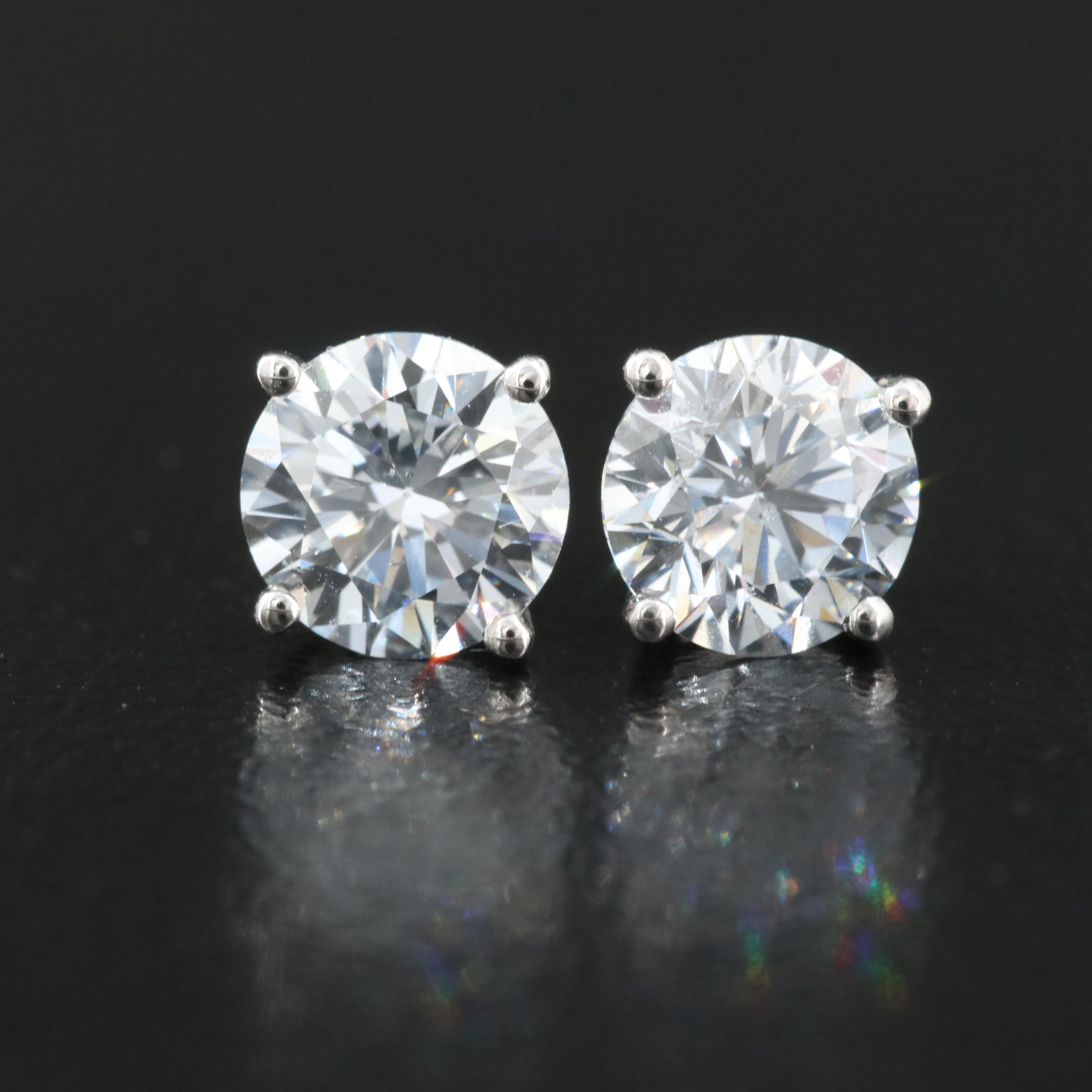 14K 1.30 CTW Lab Grown Diamond Stud Earrings