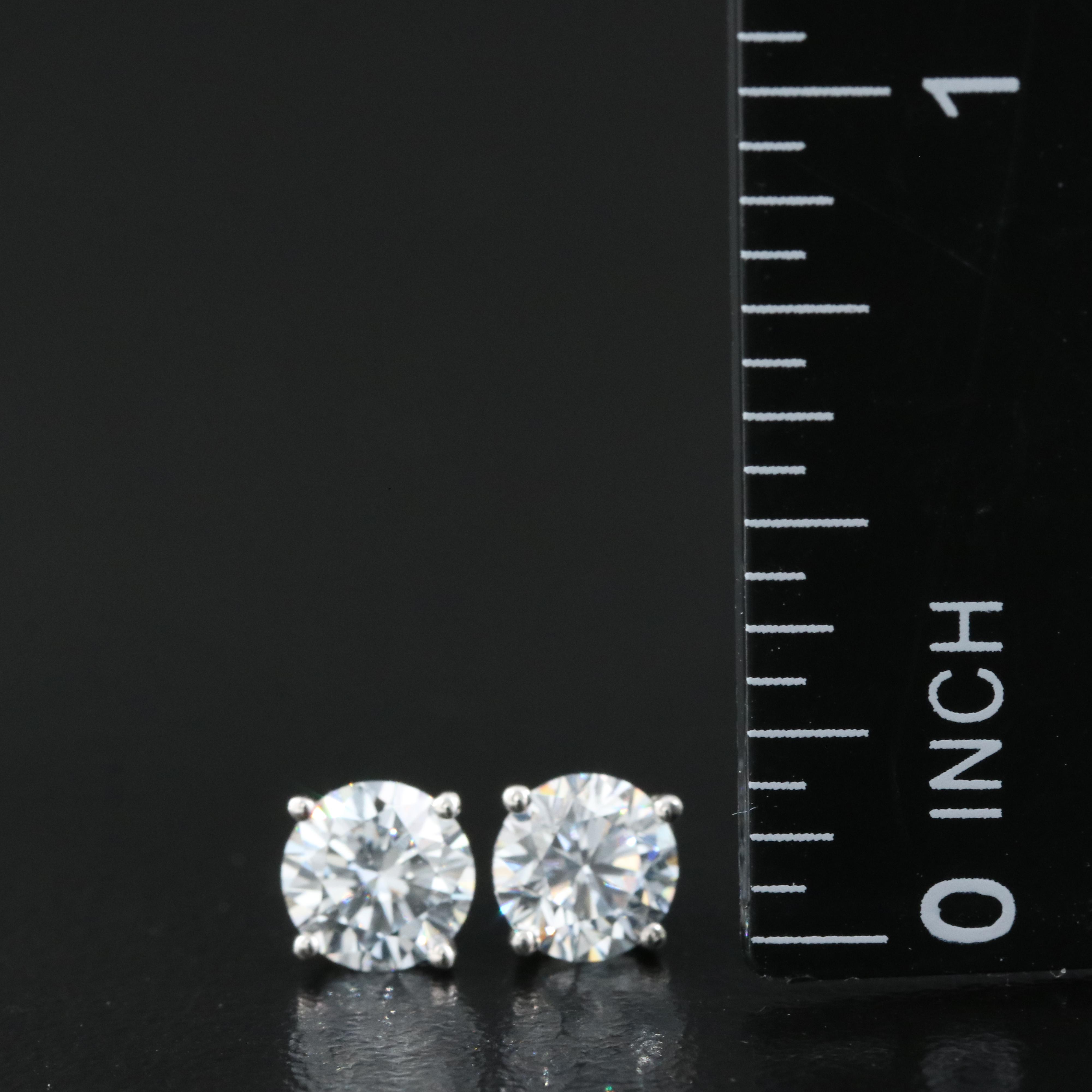 14K 1.30 CTW Lab Grown Diamond Stud Earrings