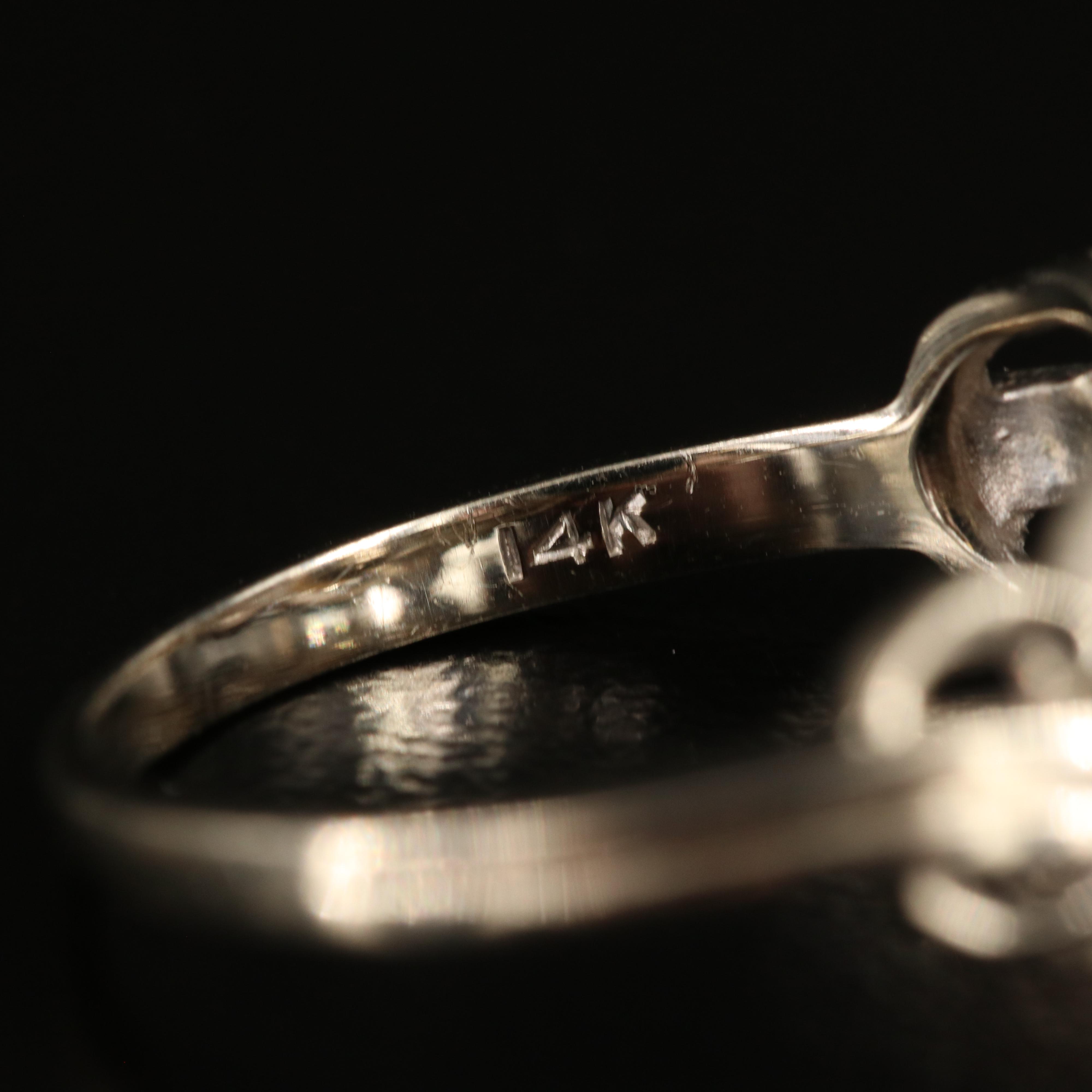 14K Pearl Pendant and Ring with Diamonds and 18K Contour Band