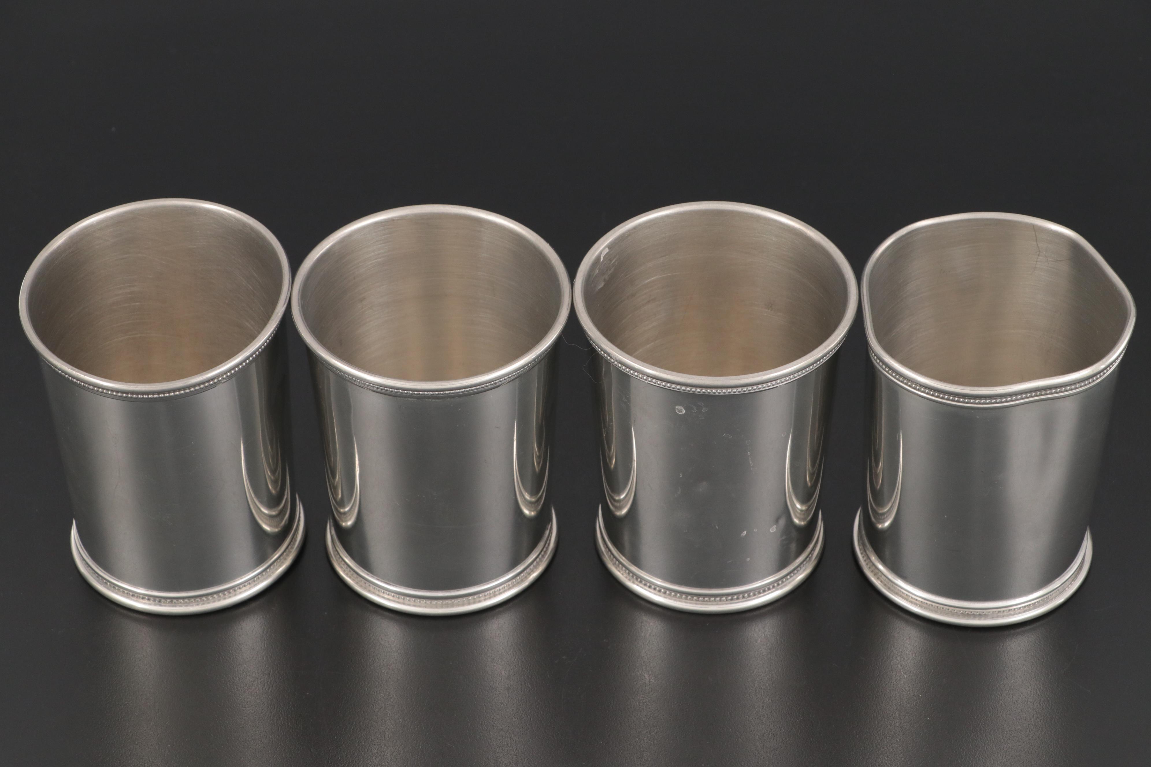 Mark J. Scearce Gubernatorial Pewter Julep Cups, 1980s