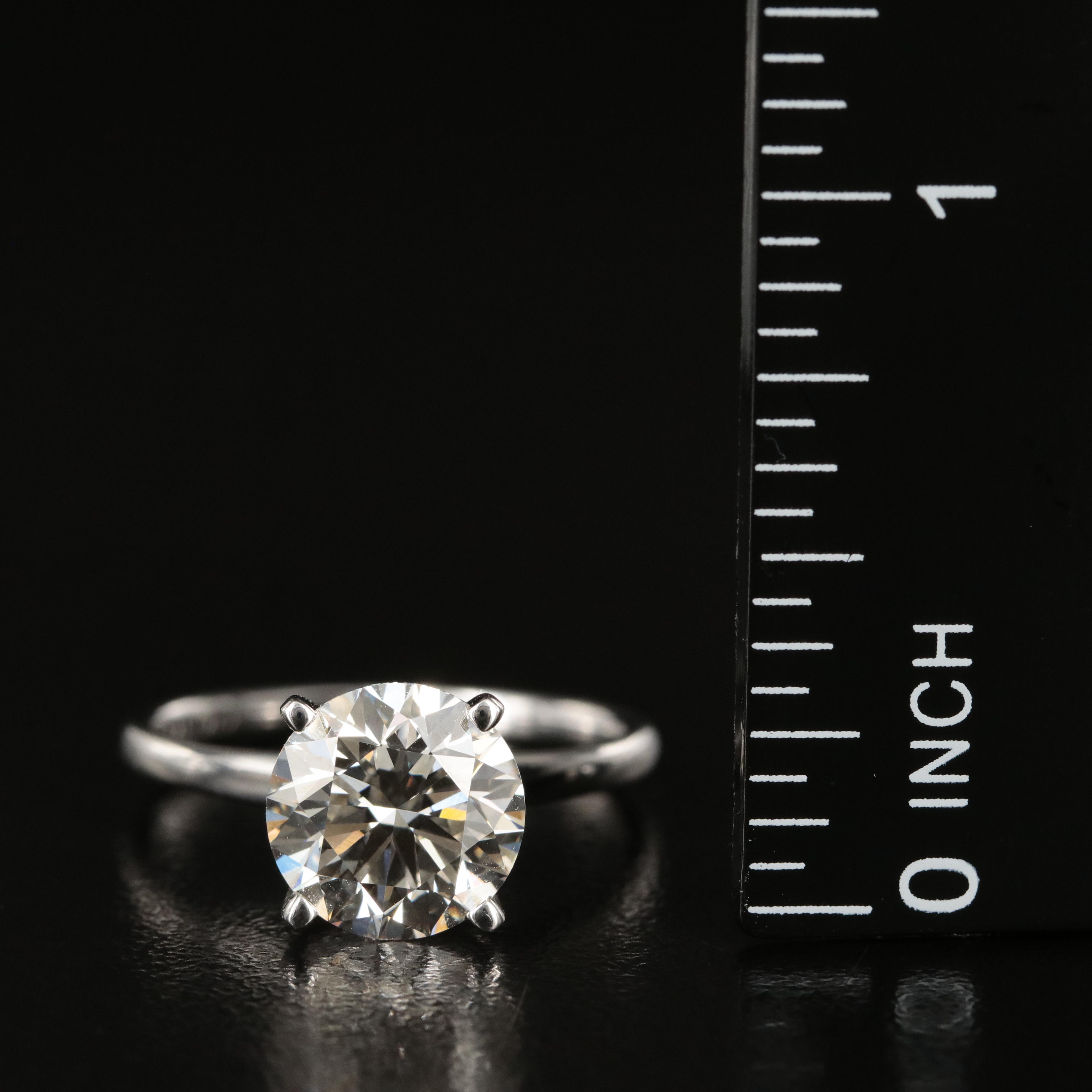 14K 3.10 CT Lab Grown Diamond Solitaire Ring