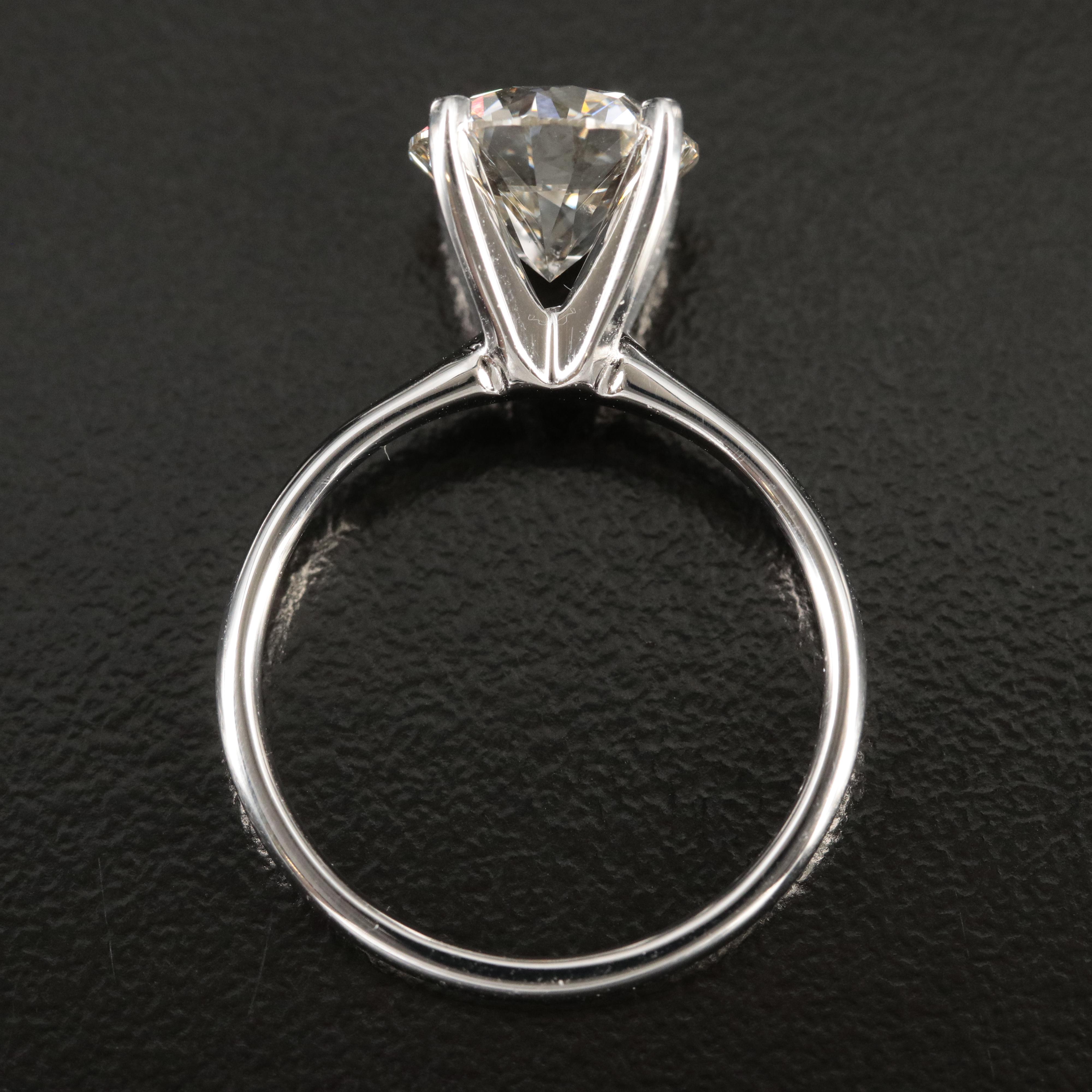 14K 3.10 CT Lab Grown Diamond Solitaire Ring