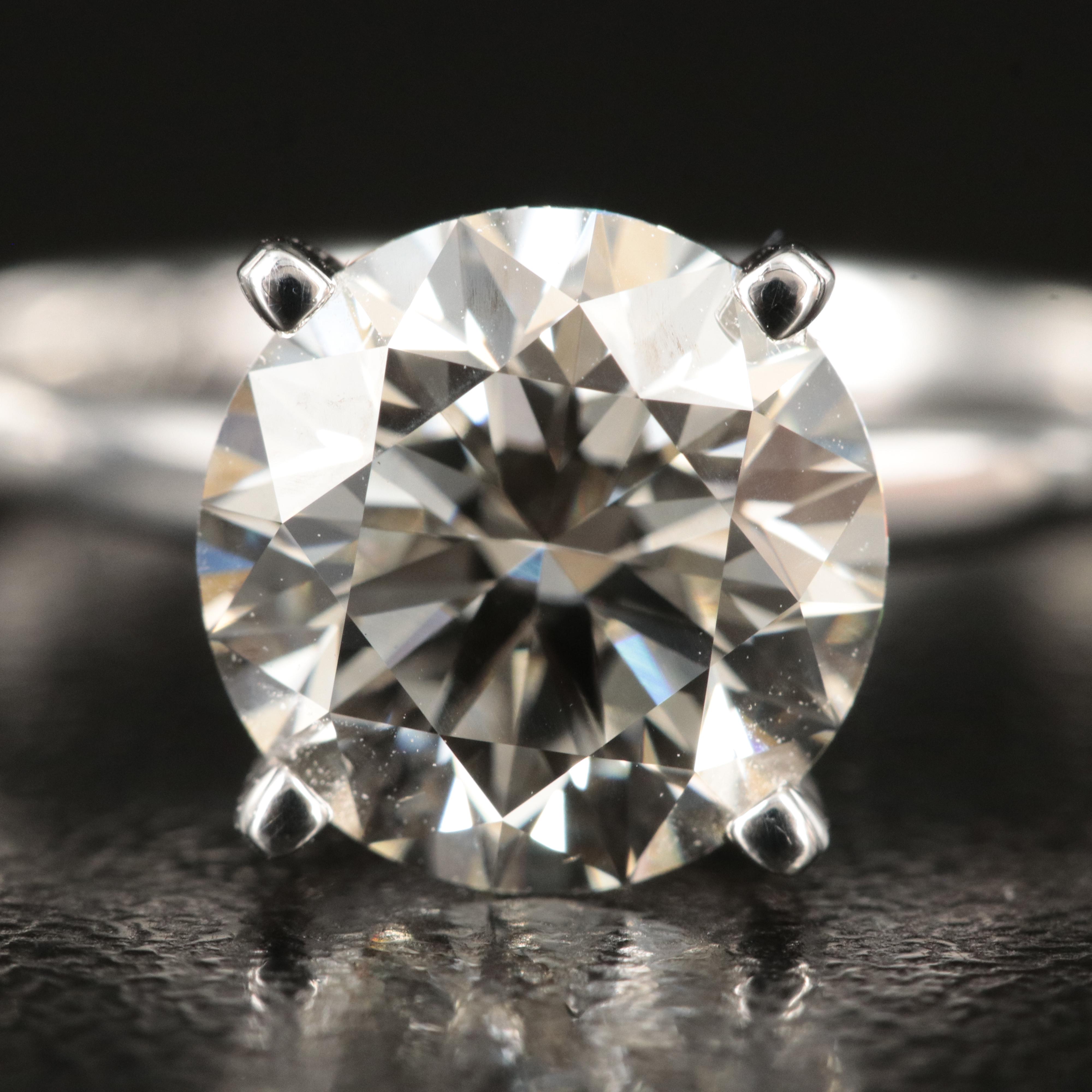 14K 3.10 CT Lab Grown Diamond Solitaire Ring