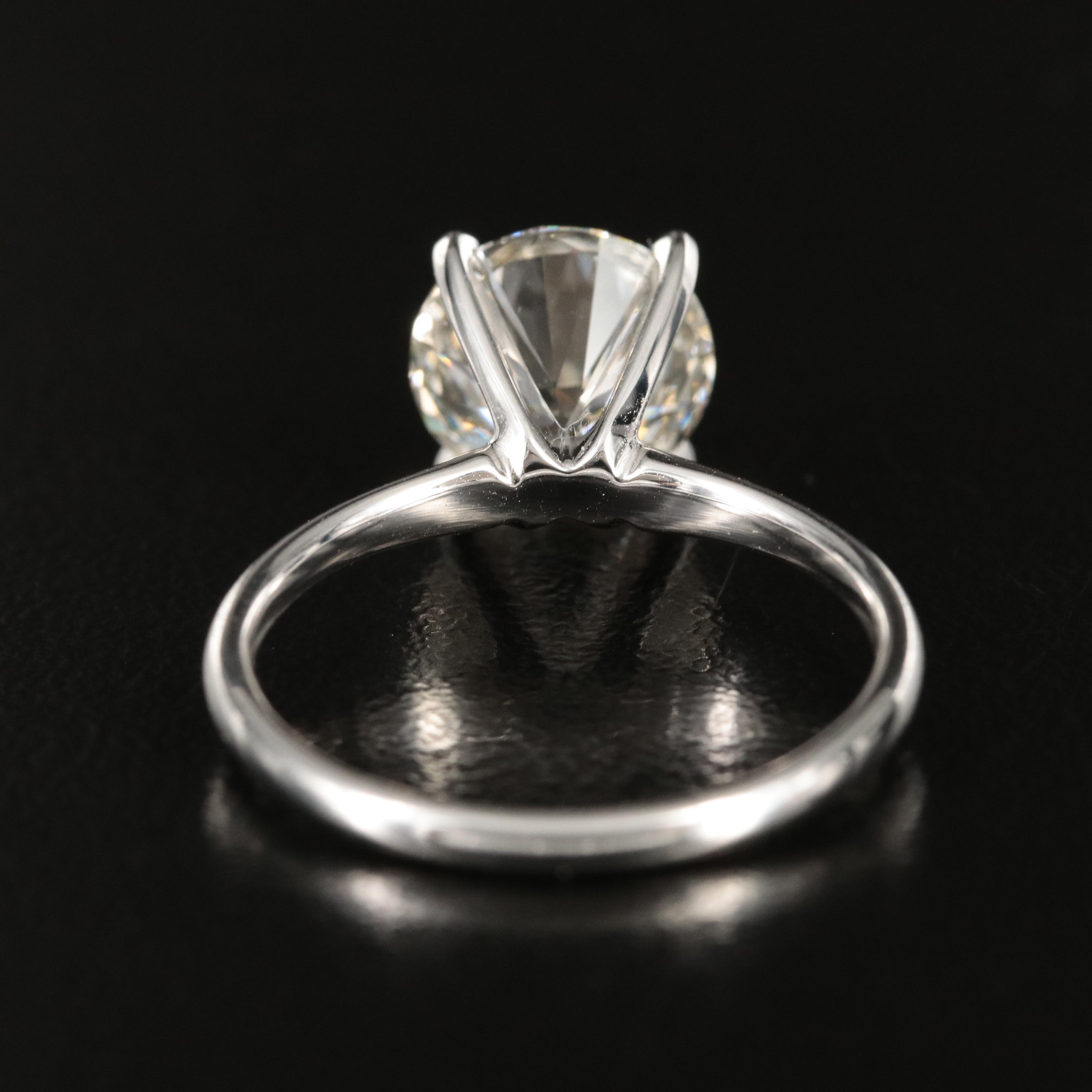 14K 3.10 CT Lab Grown Diamond Solitaire Ring